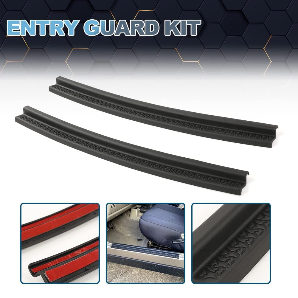 PIT66 Heavy Duty All Terrain Entry Guard Kit for Jeep Wrangler TJ (1997-2006) & LJ (2003-2006) Models - Off-Road Protection & Step Assist for Rugged Adventures