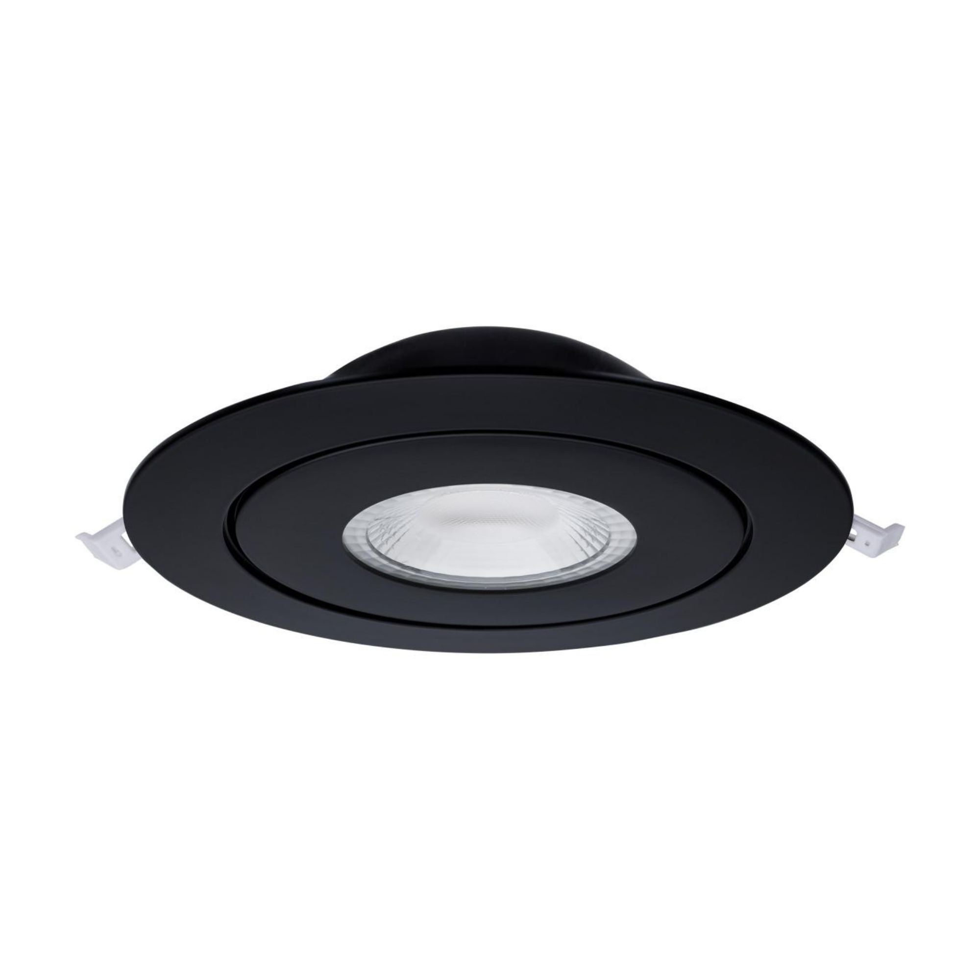 6 Inch Gimbal LED Downlight - 950 Lumens, Adjustable Color Temperature (2700K-5000K), Black Finish - Perfect for Kitchen, Living Room & Bedroom Lighting
