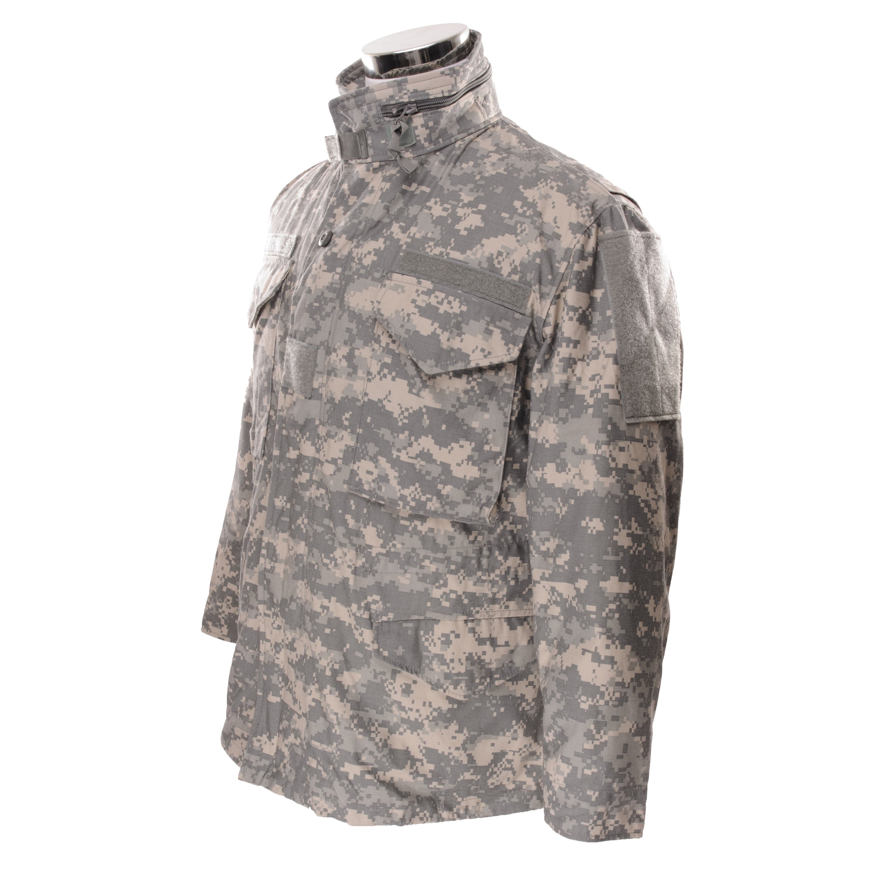 Vintage US Army M65 Digital Camo Field Jacket - Small Short Size (2006 Edition) - Military Outdoor Hunting Tactical Gear for Men