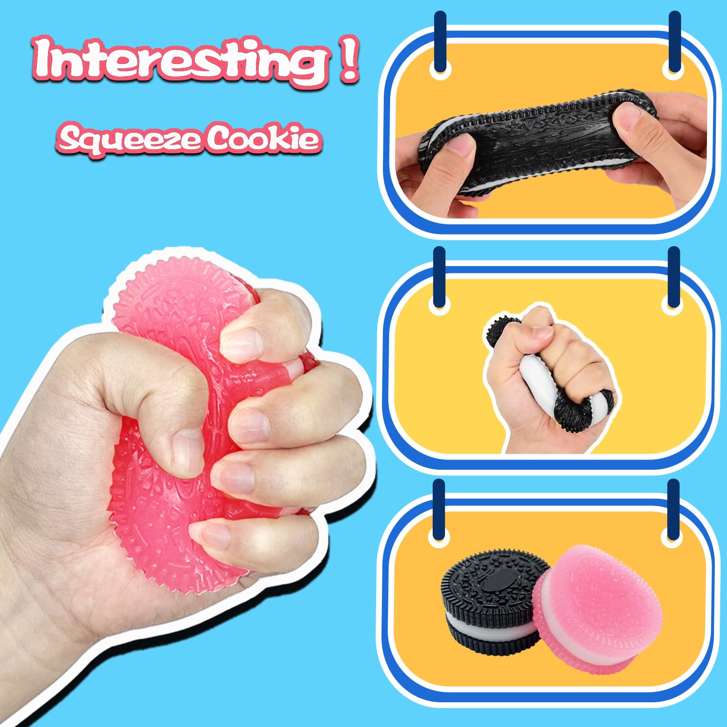 2 Pack Stress Relief Squishy Toys - Ultra Soft Silicone Taba Squeeze Toys for Anxiety & Stress Relief | Perfect for Office, School, Travel & Home Relaxation