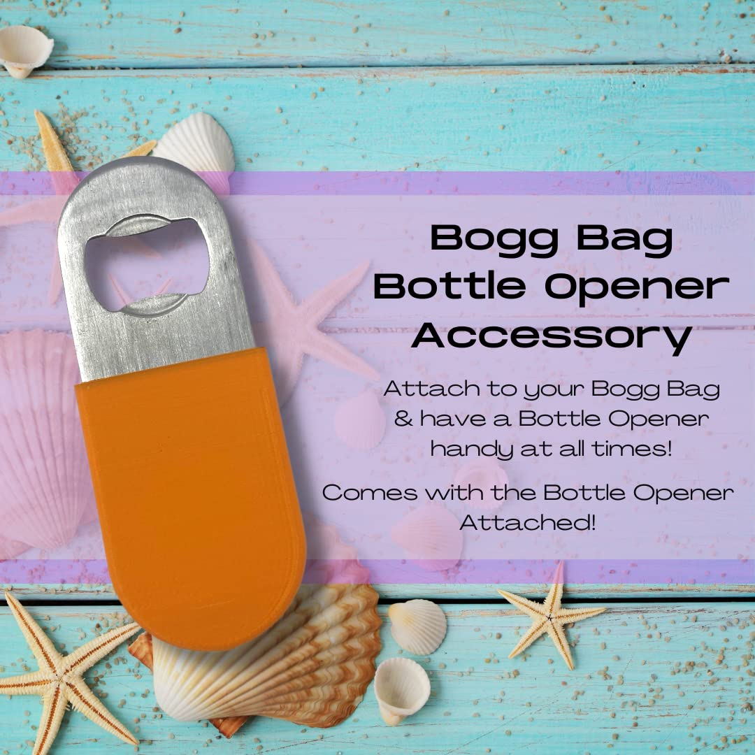 BOGLETS - Orange Bottle Opener Charm Accessory for Bogg Bags | Compact & Convenient Bottle Opener Attachment for Tote Bags | Perfect for Beach Trips, Picnics & Outdoor Adventures
