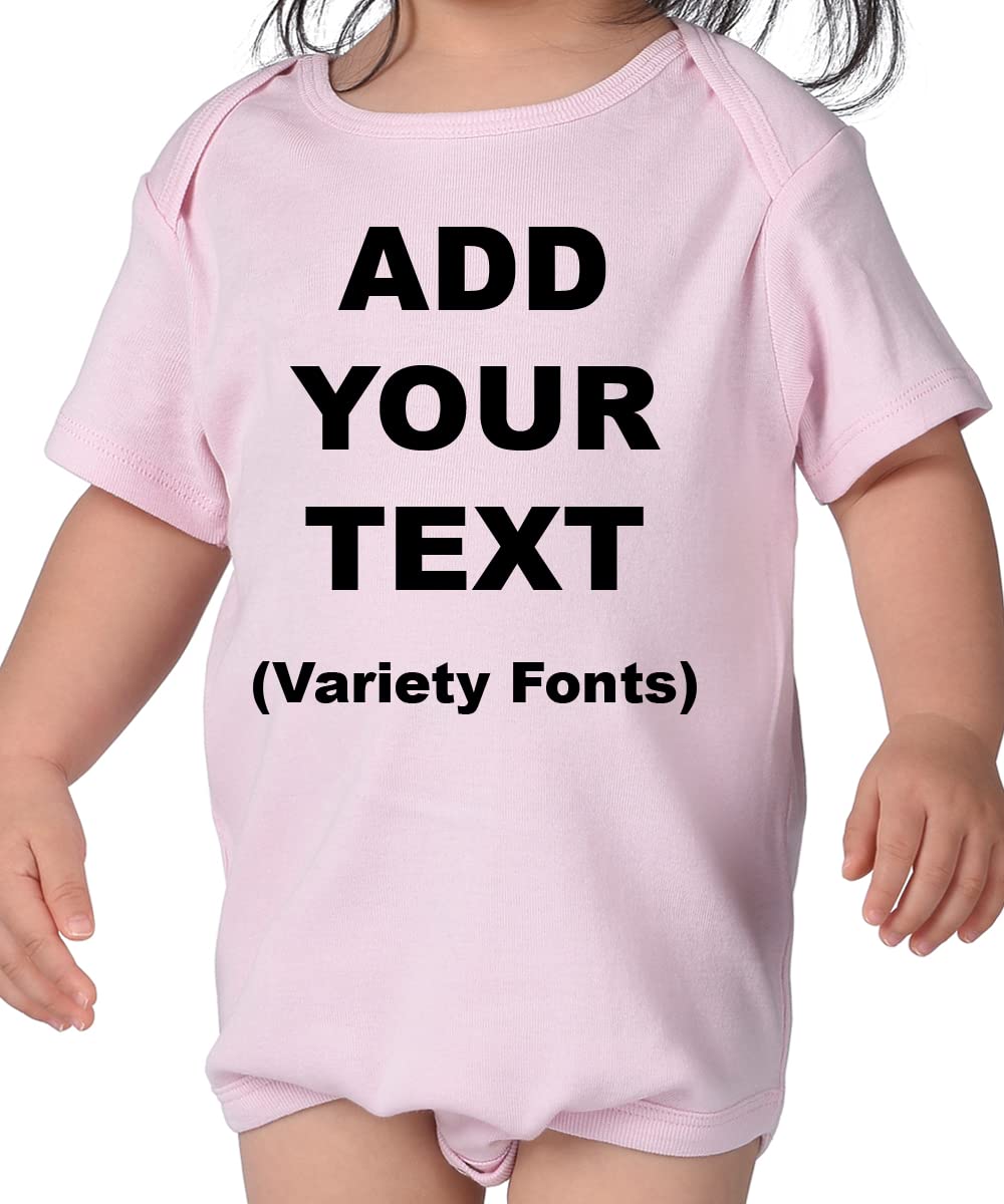 Custom Printed Baby Short Sleeve Bodysuits - Ultra Soft 100% Cotton Onesies for Boys & Girls - Perfect for Playdates, Photo Shoots & Everyday Wear