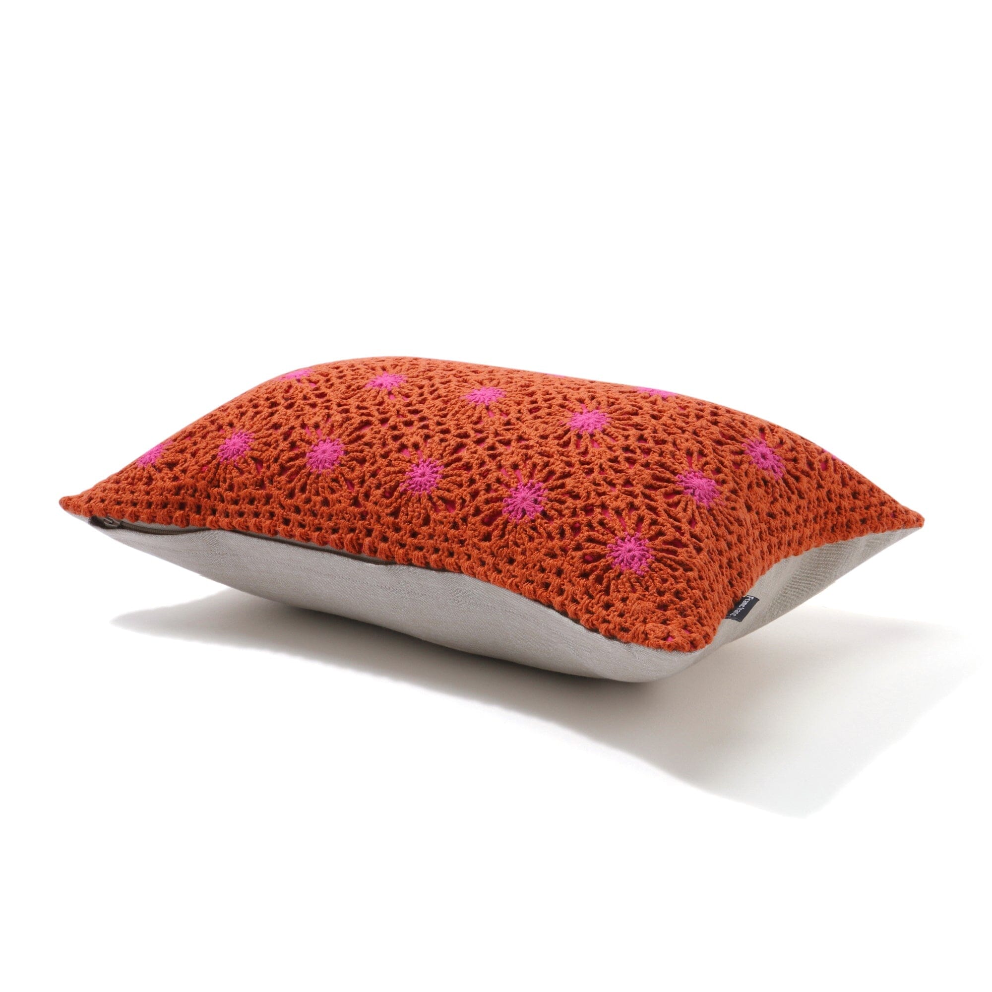 Handmade Crochet Flower Cushion Cover 16