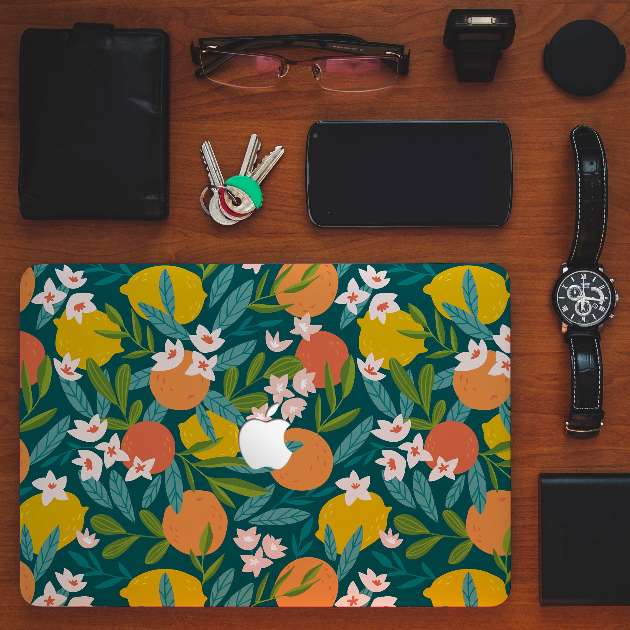 Premium MacBook Case with Fruits Design - Durable & Stylish Laptop Cover for MacBook Air/Pro - Perfect for Work, Travel & School