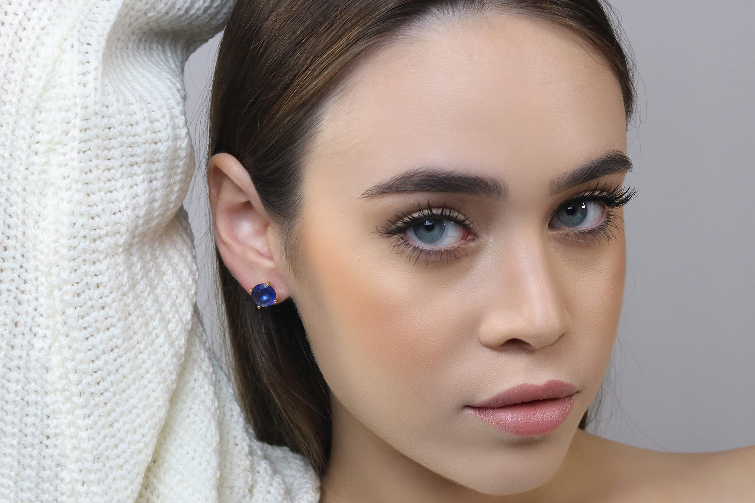 Blue Sapphire Earrings for Women - Bridal & Statement Jewelry Gift