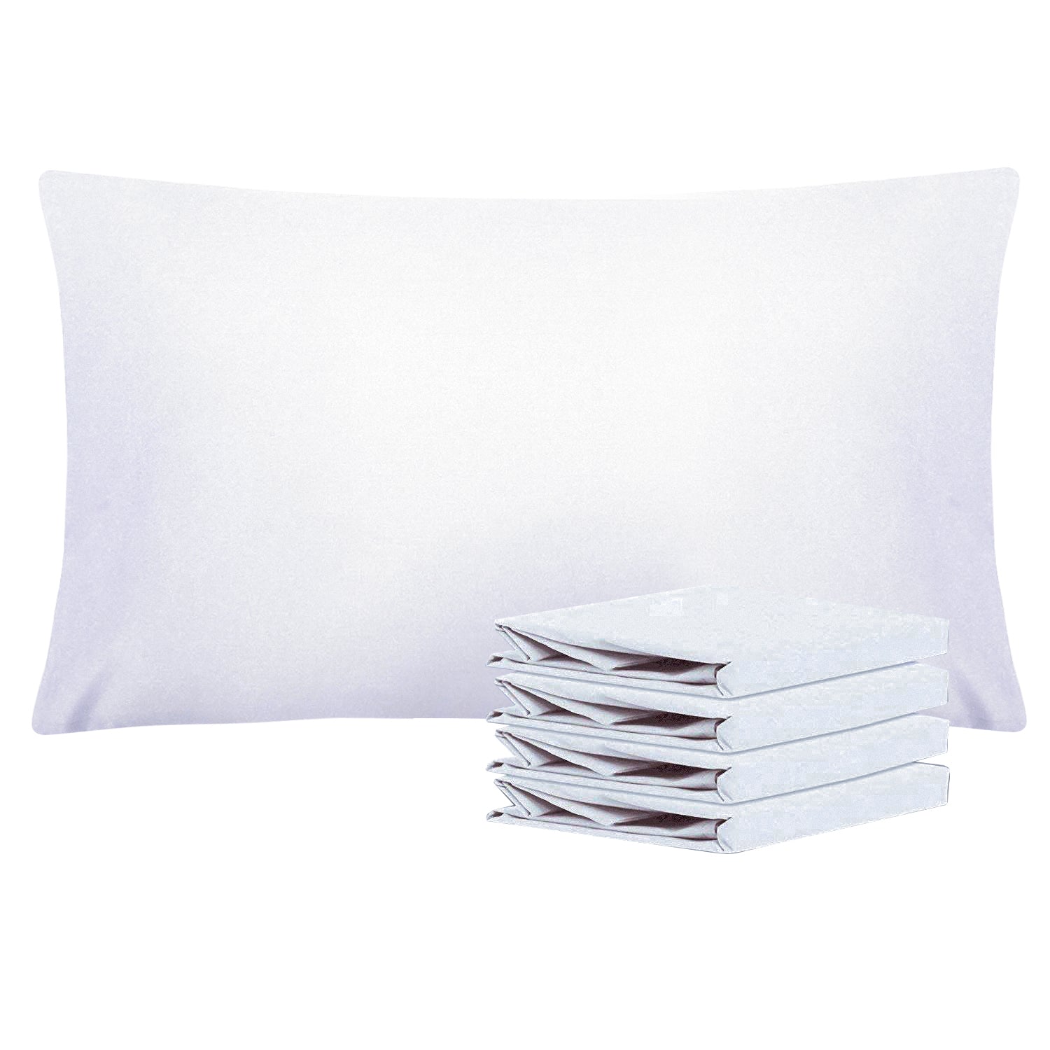 2 Pack Standard Pillowcases - Soft Brushed Microfiber, Wrinkle & Fade Resistant, Breathable & Hypoallergenic | NTBAY® for Bedroom, Hotel, Travel & Home Decor