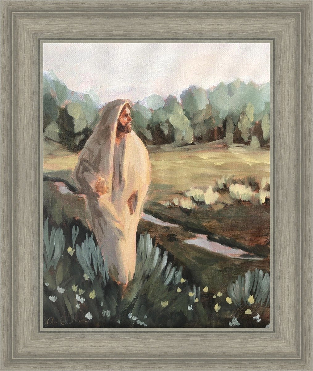 Be Thou Humble by Amber Whitworth - Inspirational Christian Wall Art for Home & Office Decor - Perfect for Living Room, Bedroom, or Gift