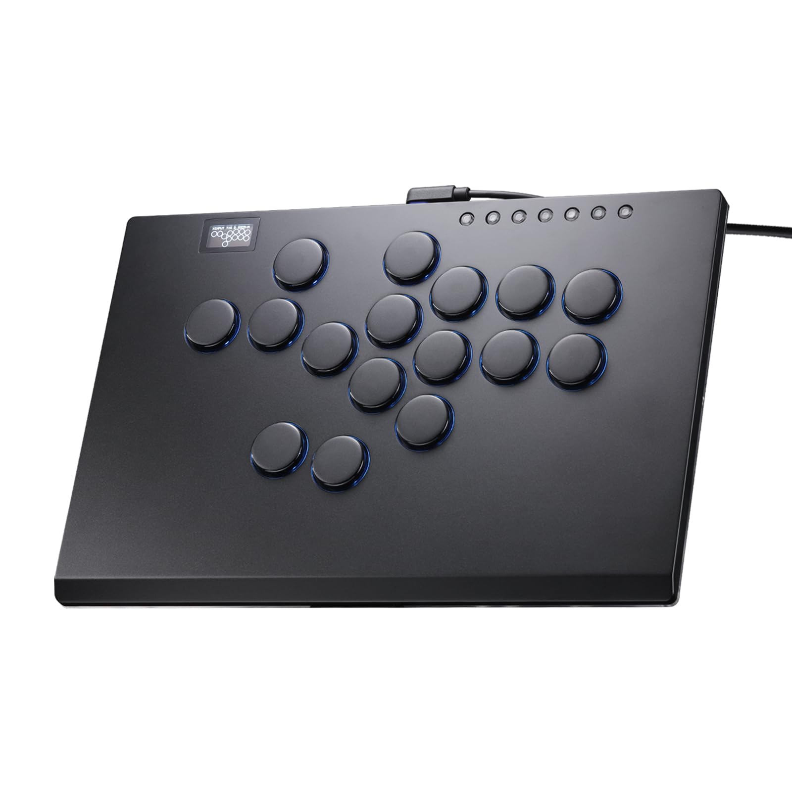 ONEED Haute42 M16 Plus Black Aluminum Leverless Arcade Fight Stick - Compatible with PC, PS3, PS4 & Nintendo Switch - Low Profile Mechanical Switches, Hot Swap & SOCD Cleaning - Perfect for Fighting Games, Arcade Gaming & Esports Tournaments