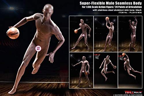 1/6 Scale Seamless Super Flexible Male Action Figure Body - 12