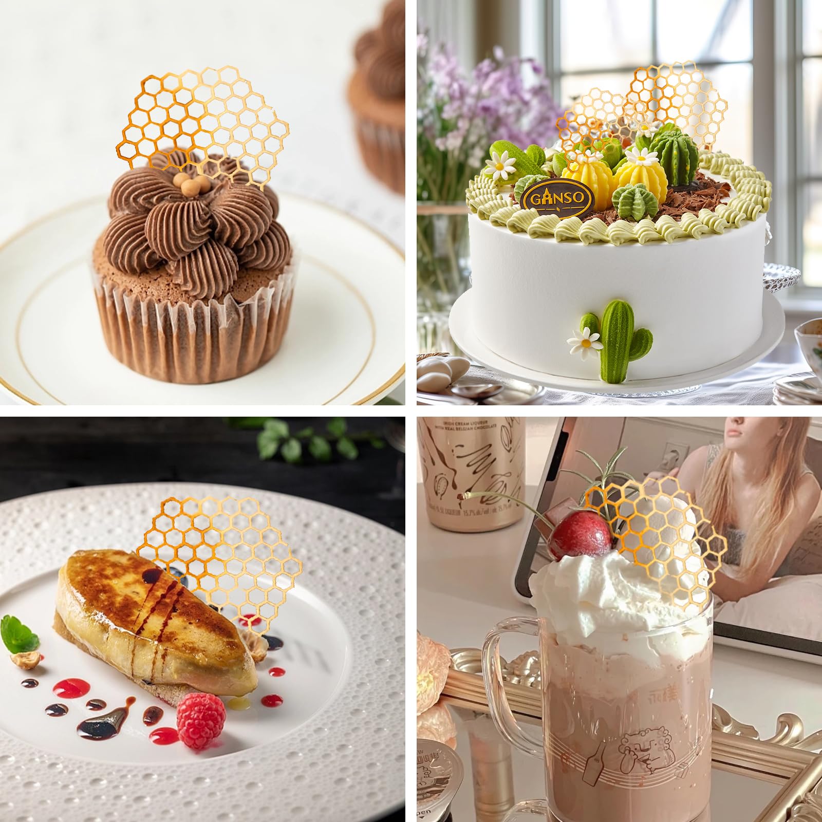 Premium 3D Beehive Silicone Molds (2-Pack) - Honeycomb Fondant & Candy Molds for Baking, Polymer Clay, Sugar Crafts - Perfect for Cupcake, Cake Decorating & DIY Dessert Making - Ideal for Parties, Weddings & Home Baking Projects
