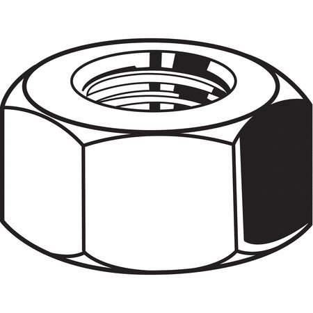 1-8 Grade 5 Zinc Plated Hex Nuts (Pack of 75) - Durable Fasteners for Automotive, Machinery & DIY Projects