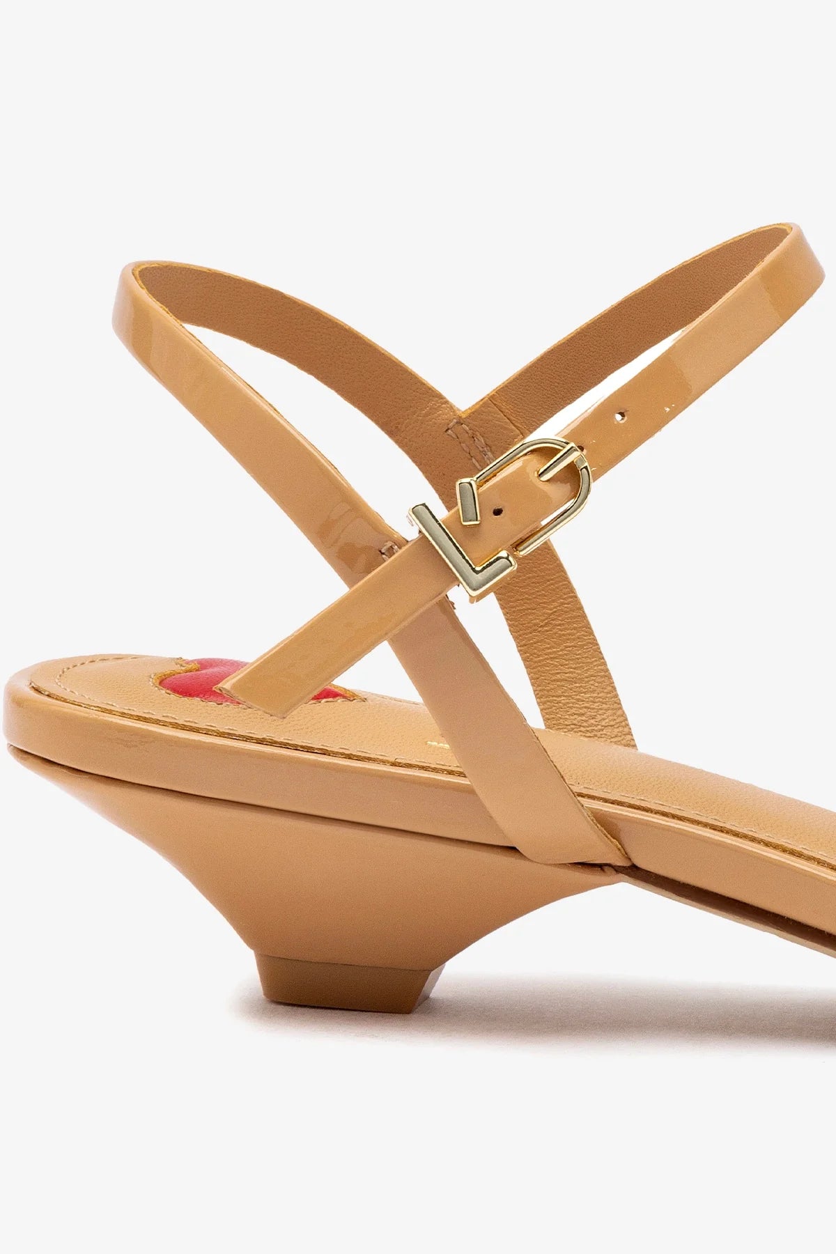 Charlotte Women's Tan Patent Leather Sandals - Comfortable & Stylish Casual Summer Shoes for Beach, Walking & Outdoor Activities