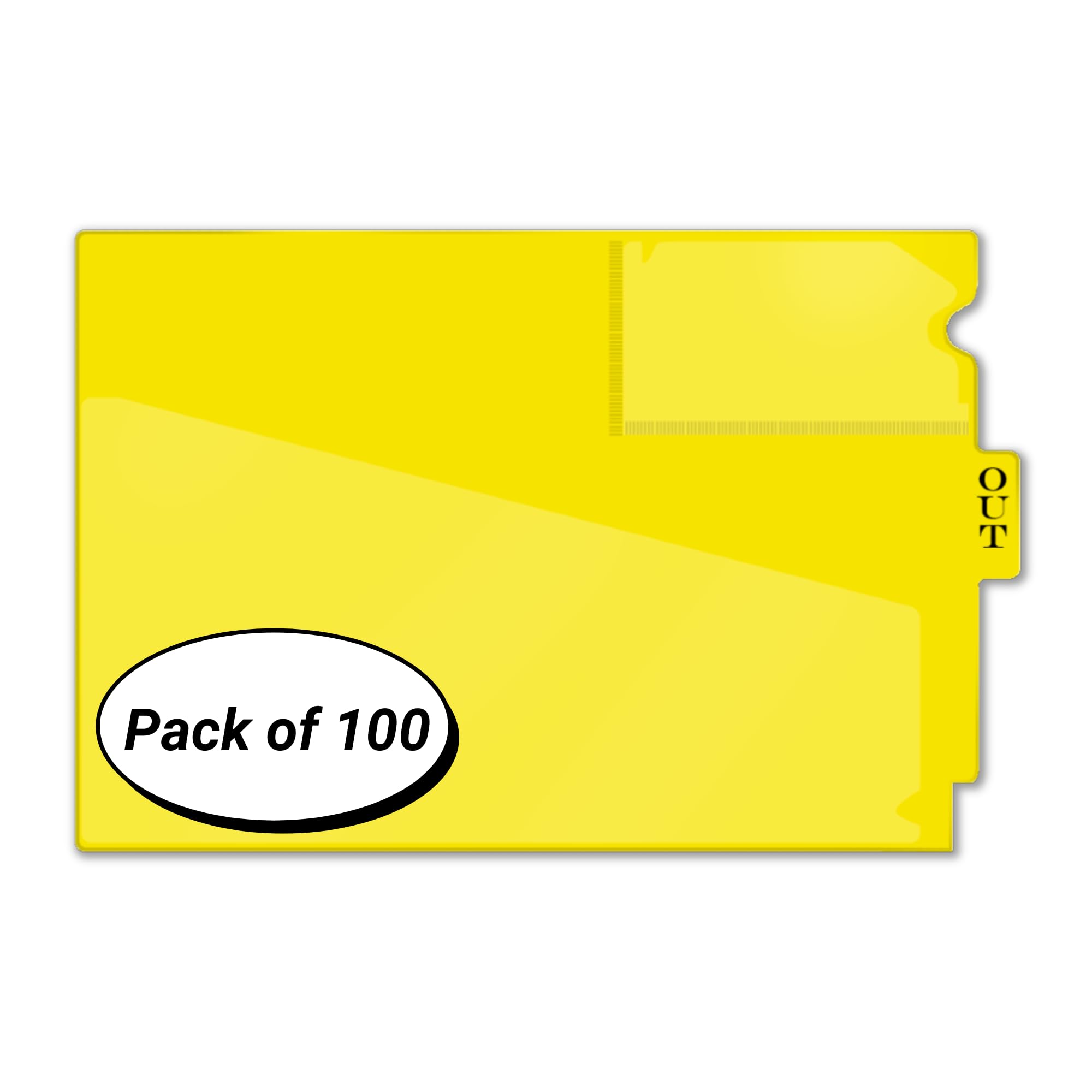 Doctor Stuff - Vinyl File Folders with Center Tab, Diagonal Cut Front Pocket & Top Slip Pocket, Letter Size 9
