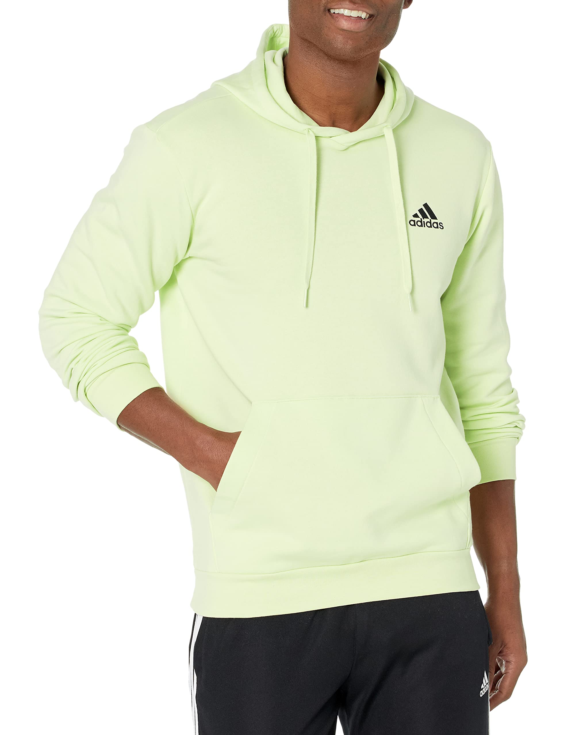 adidas Men's Essentials Fleece Hoodie - Soft Warm Pullover Sweatshirt for Casual Wear & Gym | Perfect for Running, Workout, and Everyday Comfort