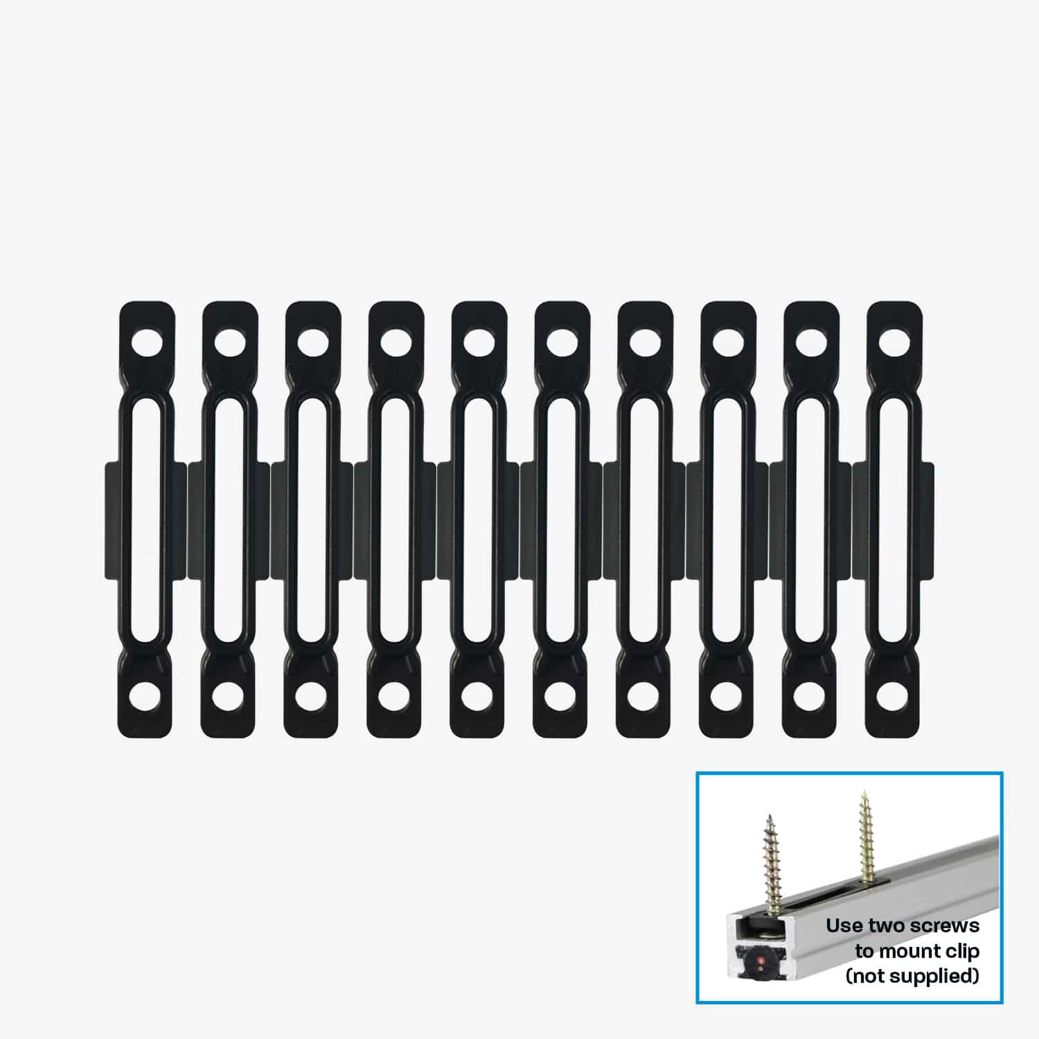 10 Pack Light Bar Flush Mount Clips - Heavy Duty LED Light Mounting Brackets for Off-Road Trucks, ATVs & UTVs - Perfect for Night Driving & Outdoor Adventures