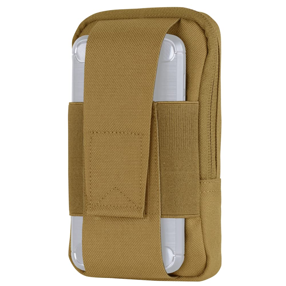 Condor Tactical Phone Pouch - Coyote Brown Military-Grade Smartphone Holder for Outdoor Adventures, Hiking & Everyday Carry (EDC)