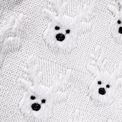 Embroidery Deer 2 - White