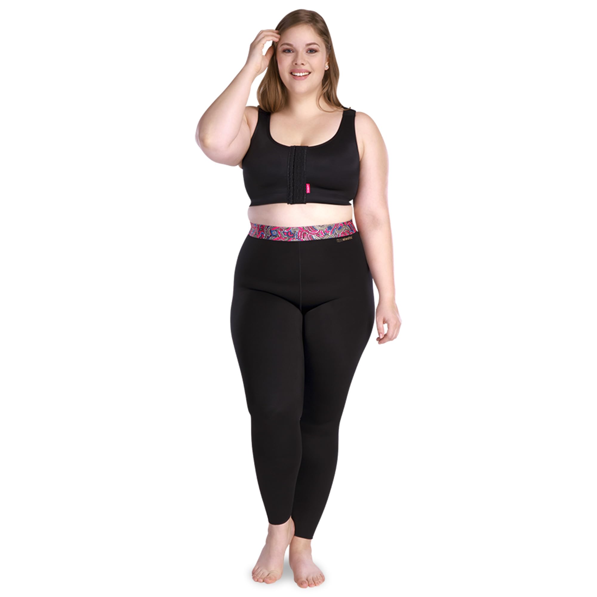 LIPOELASTIC Active Leggings for Women - Medical Grade Compression Leggings, Lipedema & Gym Workout Leggings with Breathable Fabric | Perfect for Yoga, Running & Post-Surgery Recovery