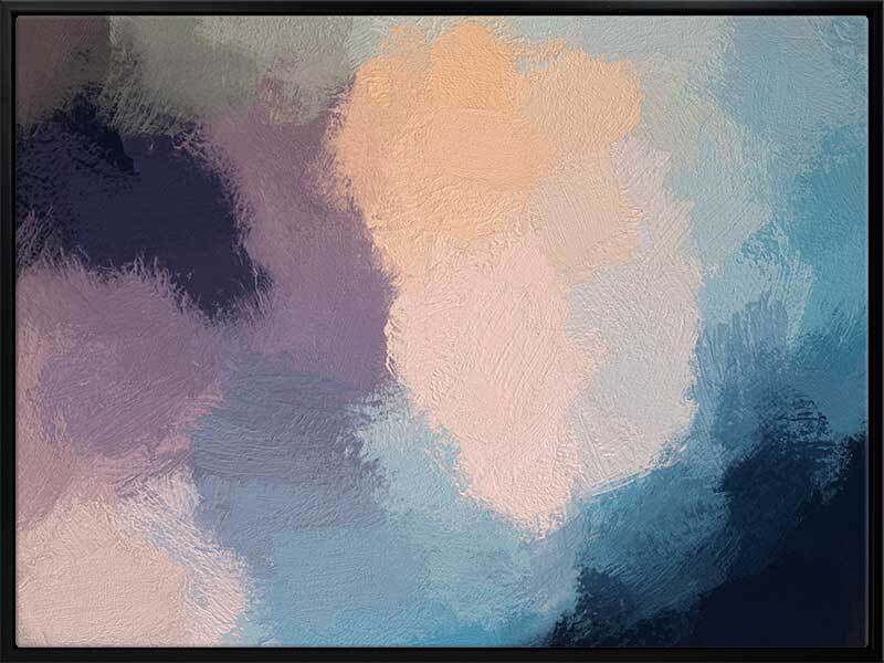 Dark Heather Canvas Art Print - Modern Wall Decor for Living Room, Bedroom & Office - High-Quality Framed Artwork for Home & Office Decor