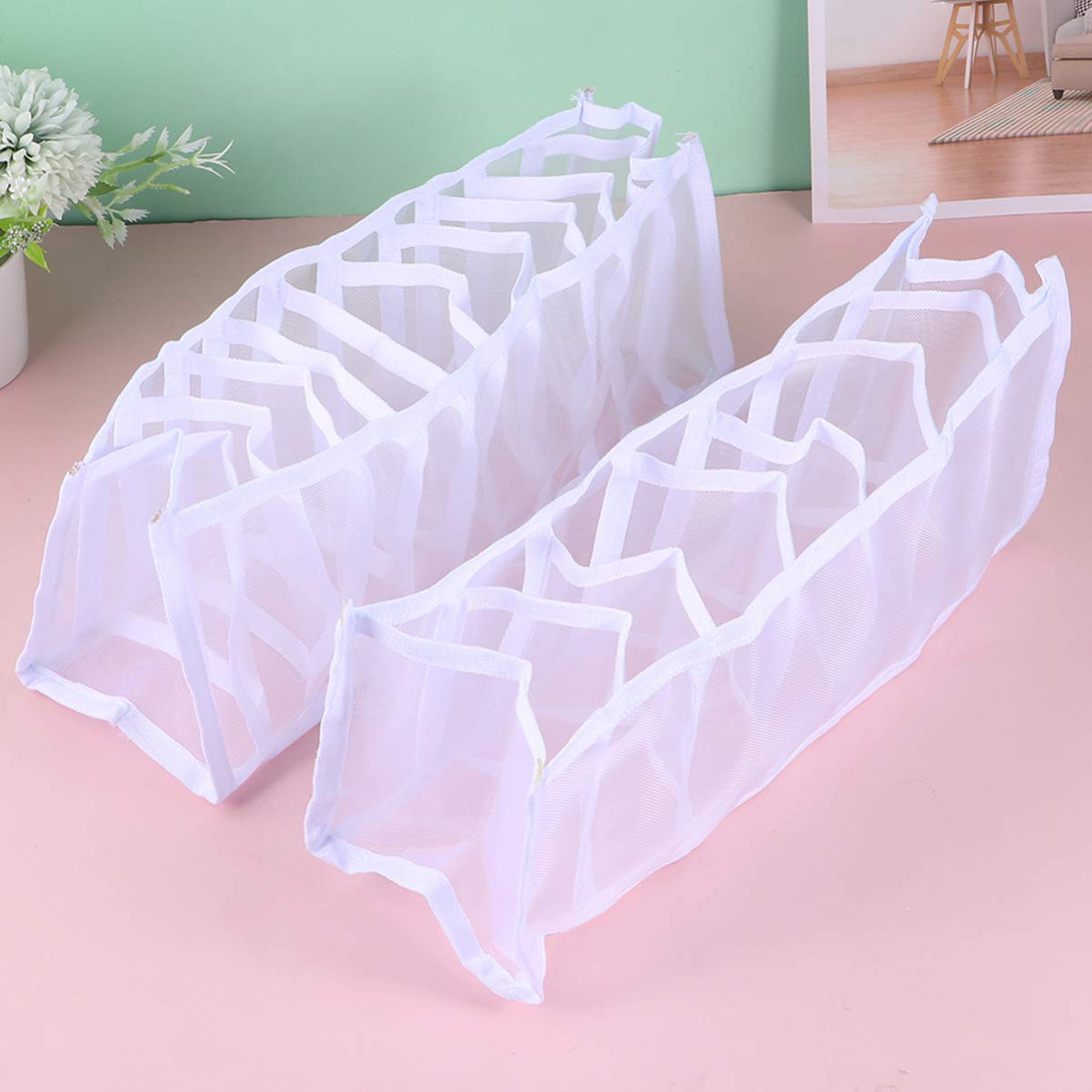 Cabilock 3-Piece Underwear Storage Organizer Set - Breathable White Bra & Panty Drawer Box for Closet Organization | Perfect for Bedroom, Dorm, Travel & Laundry Room Storage