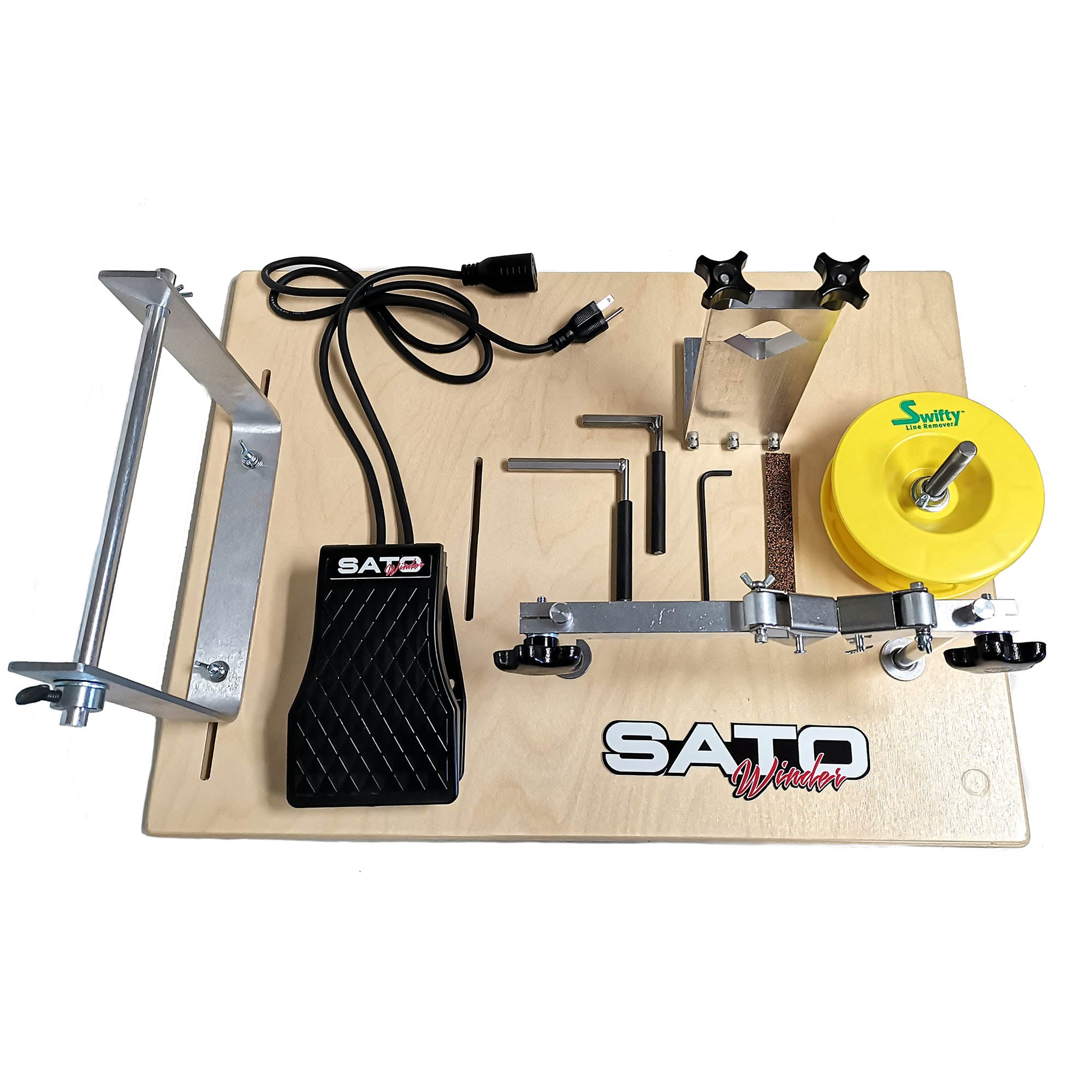 Sato Line Winder - Professional Fishing Line Spooler for Saltwater & Freshwater Anglers | Perfect for Boat, Shore, and Ice Fishing Gear Setup