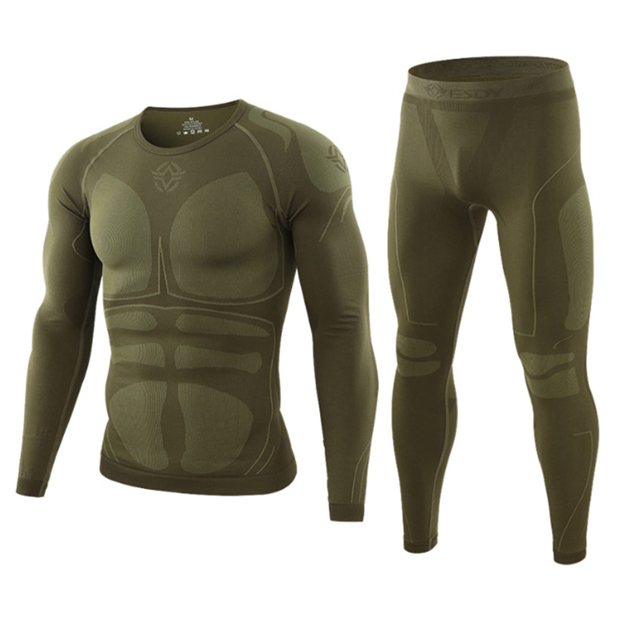 Men's Fitness Outfit - Breathable Cycling Sportswear 2-Piece Set for Outdoor Workouts & Gym Training
