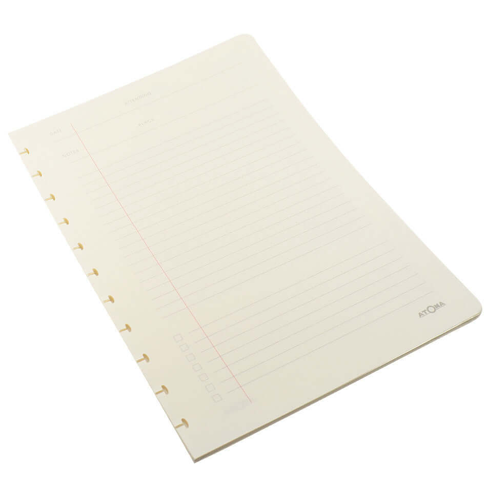 Atoma Meeting Notebook Refill 210x295mm - A5 Size, 80gsm Paper, Compatible with Atoma Discbound System - Perfect for Office Meetings, Business Notes & Productivity Planning