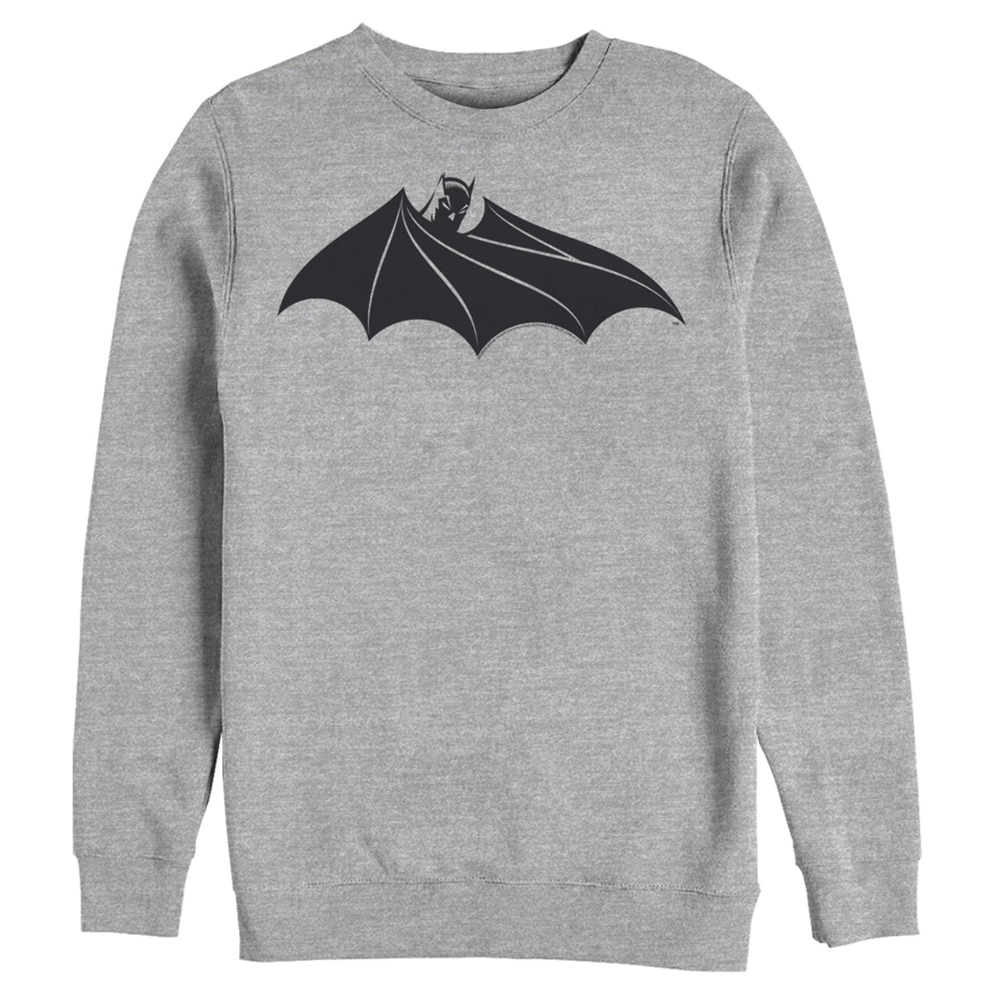 Men's Batman Logo Sweatshirt with Wings - Casual Superhero Style