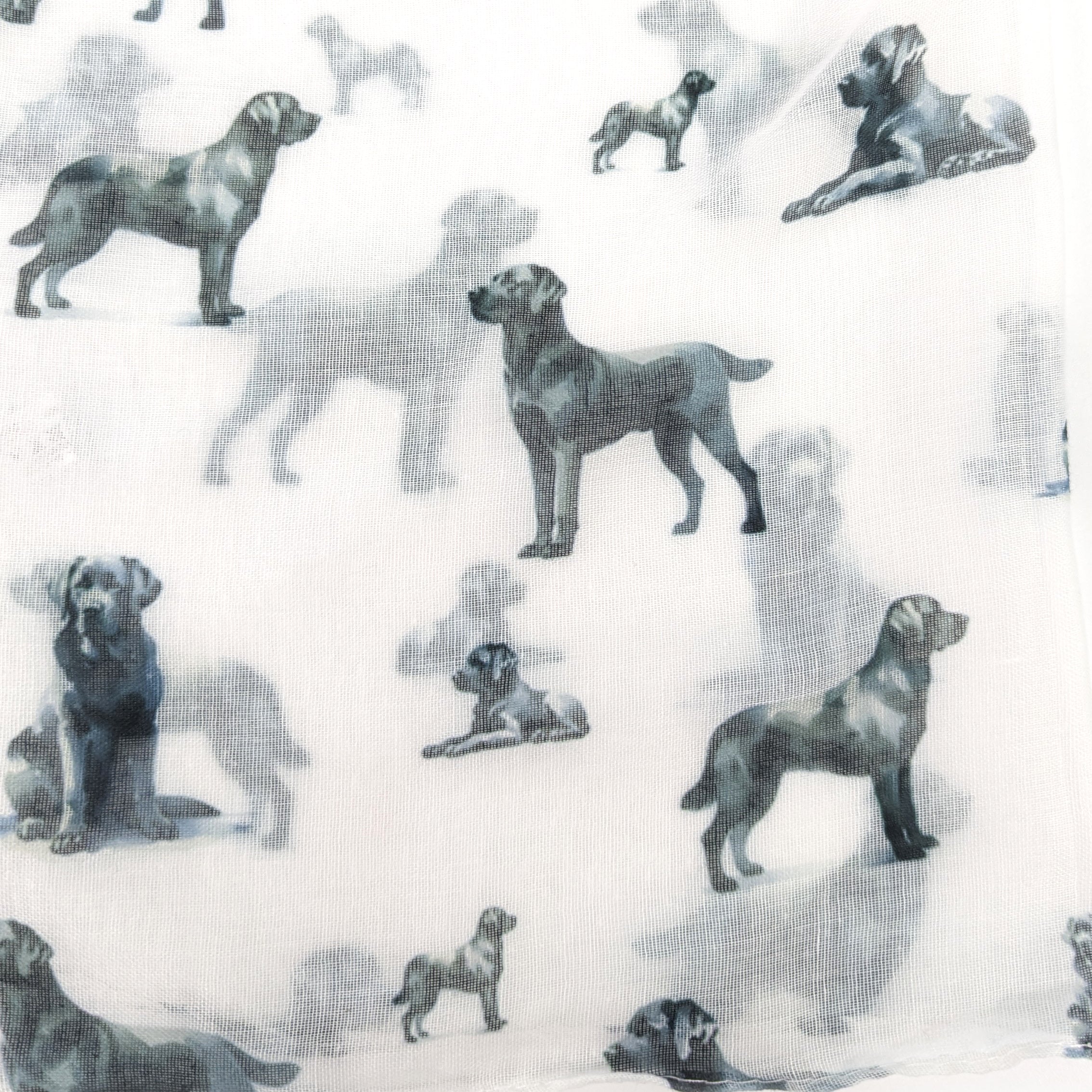 Dapper Dog Scarf - White (50x180cm) | Stylish Pet Fashion Accessory for Small & Medium Dogs | Perfect for Winter Walks, Photo Shoots & Special Occasions