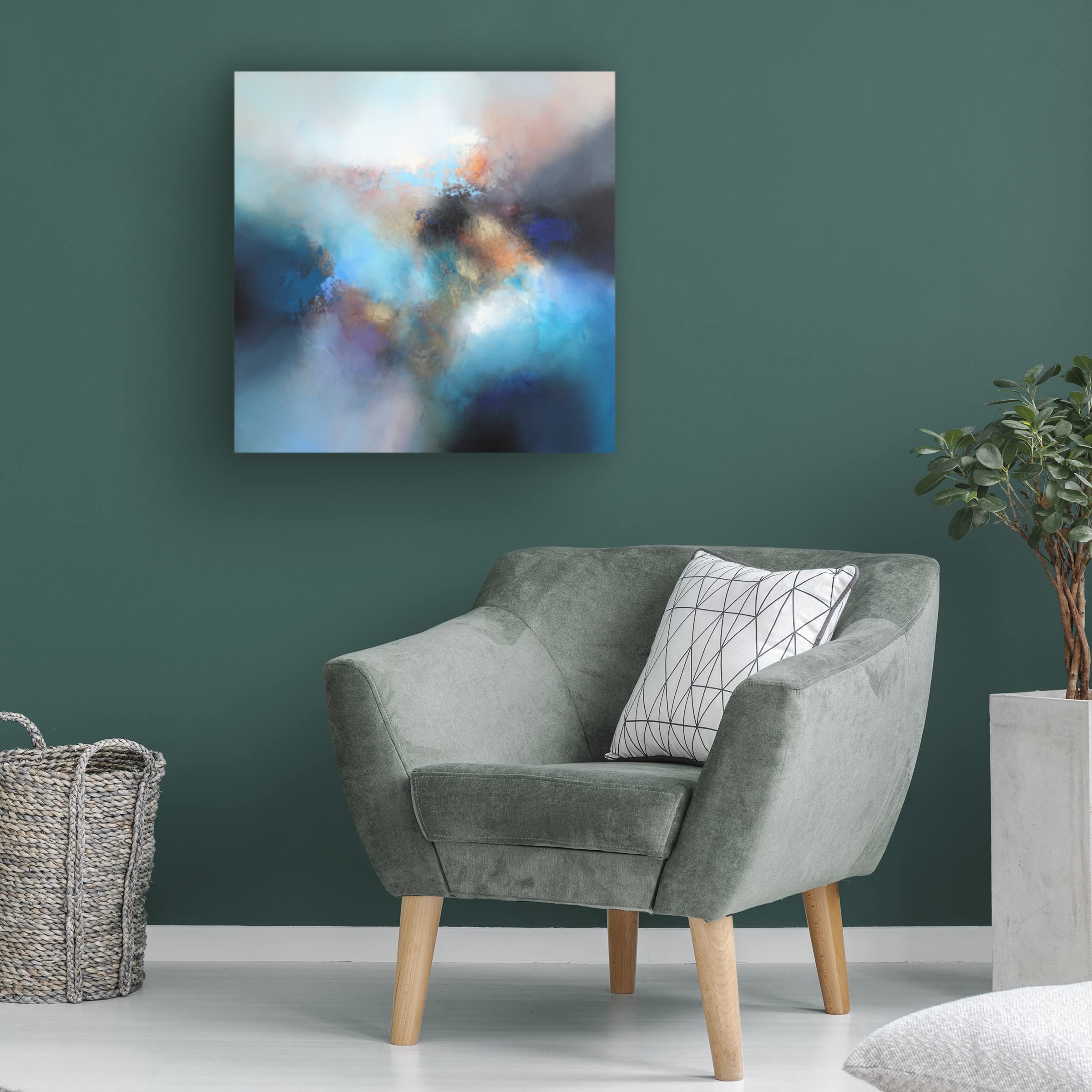 Trademark Fine Art 'Pacific' Canvas Wall Art by Eelco Maan - Ocean Wave Painting for Coastal Home Decor, Living Room & Office Wall Decor