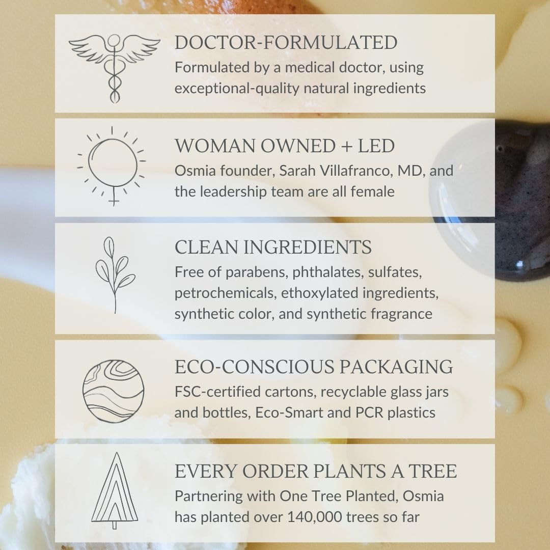 Osmia Organics Natural Naked Body Soap Bar | Organic, Vegan & Cruelty-Free for Healthy Skin | 4 oz | Perfect for Sensitive Skin & Eco-Friendly Bath Routine
