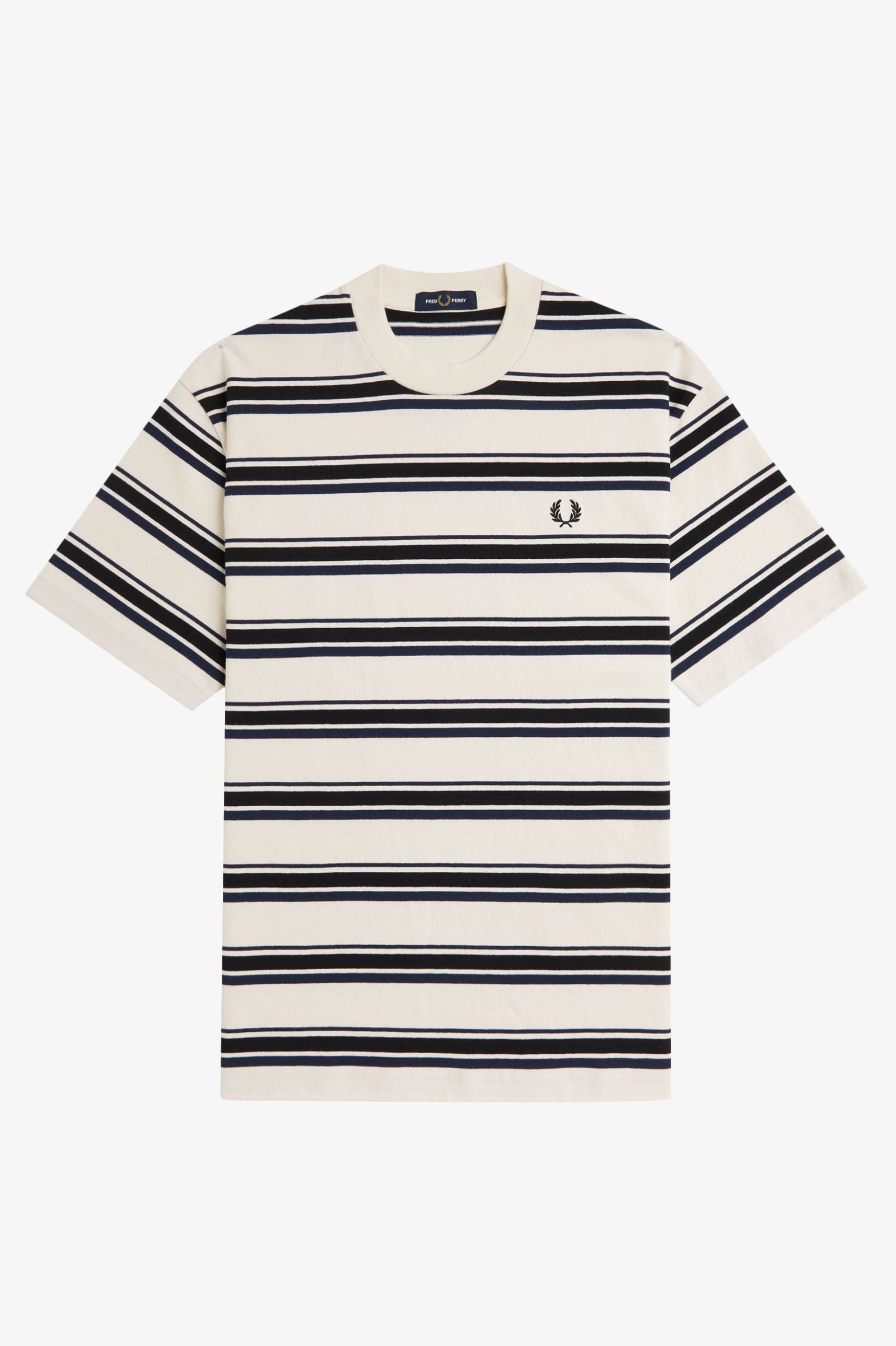 Fred Perry Relaxed Fit Striped T-Shirt for Men | Casual Cotton Tee for Everyday Wear & Street Style Outfits