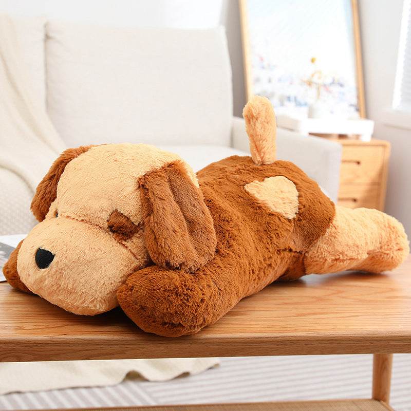 Soft and Cuddly White & Brown Puppy Plush Toy - Ultra Fluffy Stuffed Animal for Kids | Perfect for Bedtime, Nursery Decor, and Gift Giving