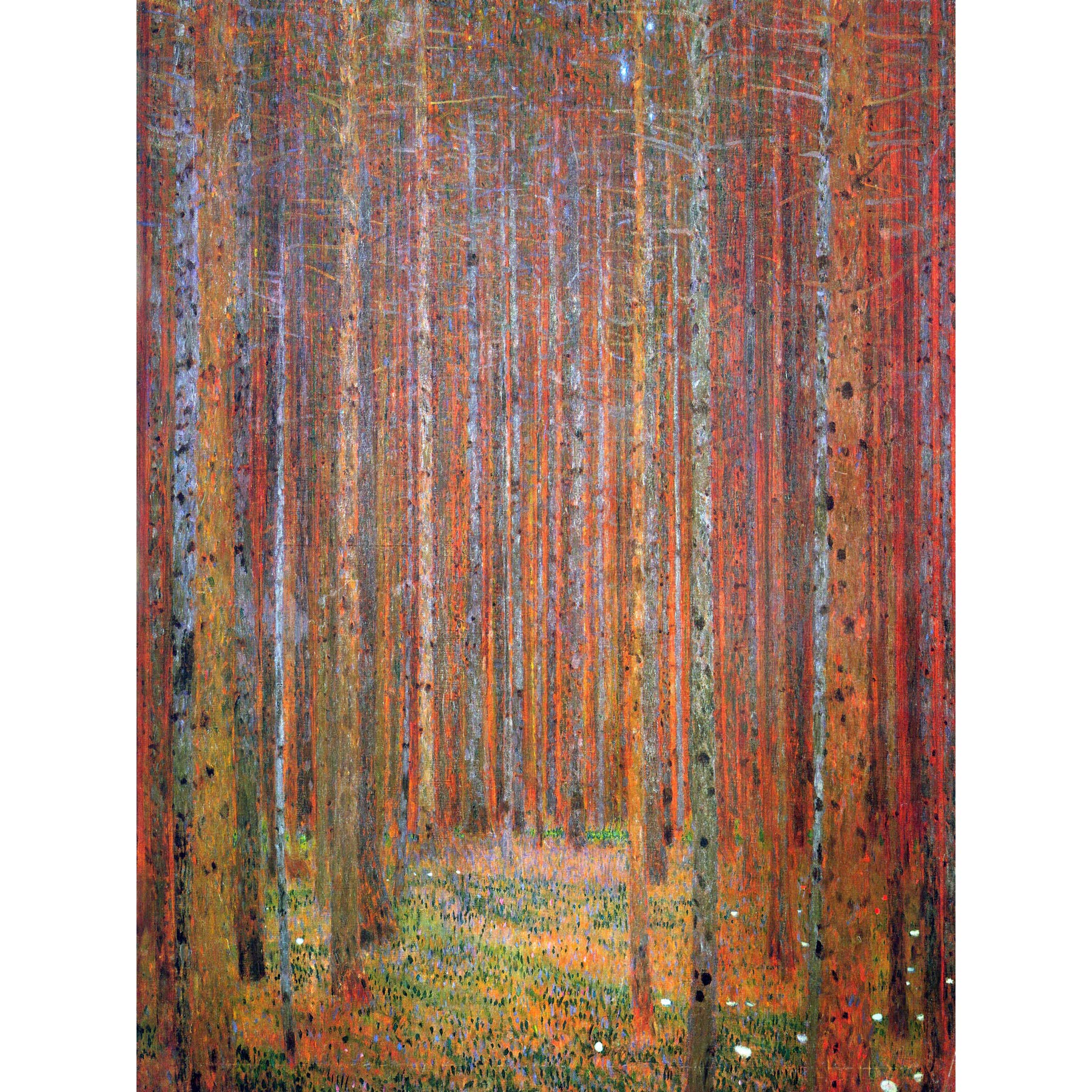 Wee Blue Coo Klimt Tannenwald Fir Forest Large Wall Art Poster Print - 18x24 Inch Thick Paper - Perfect for Living Room Decor, Bedroom Art & Office Wall Decor