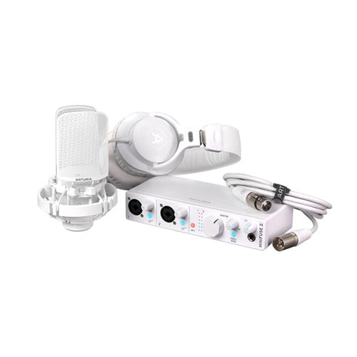 Arturia Minifuse Recording Pack - USB Audio Interface & Studio Bundle for Music Production, Podcasting & Home Recording - Perfect for Home Studios & Content Creators