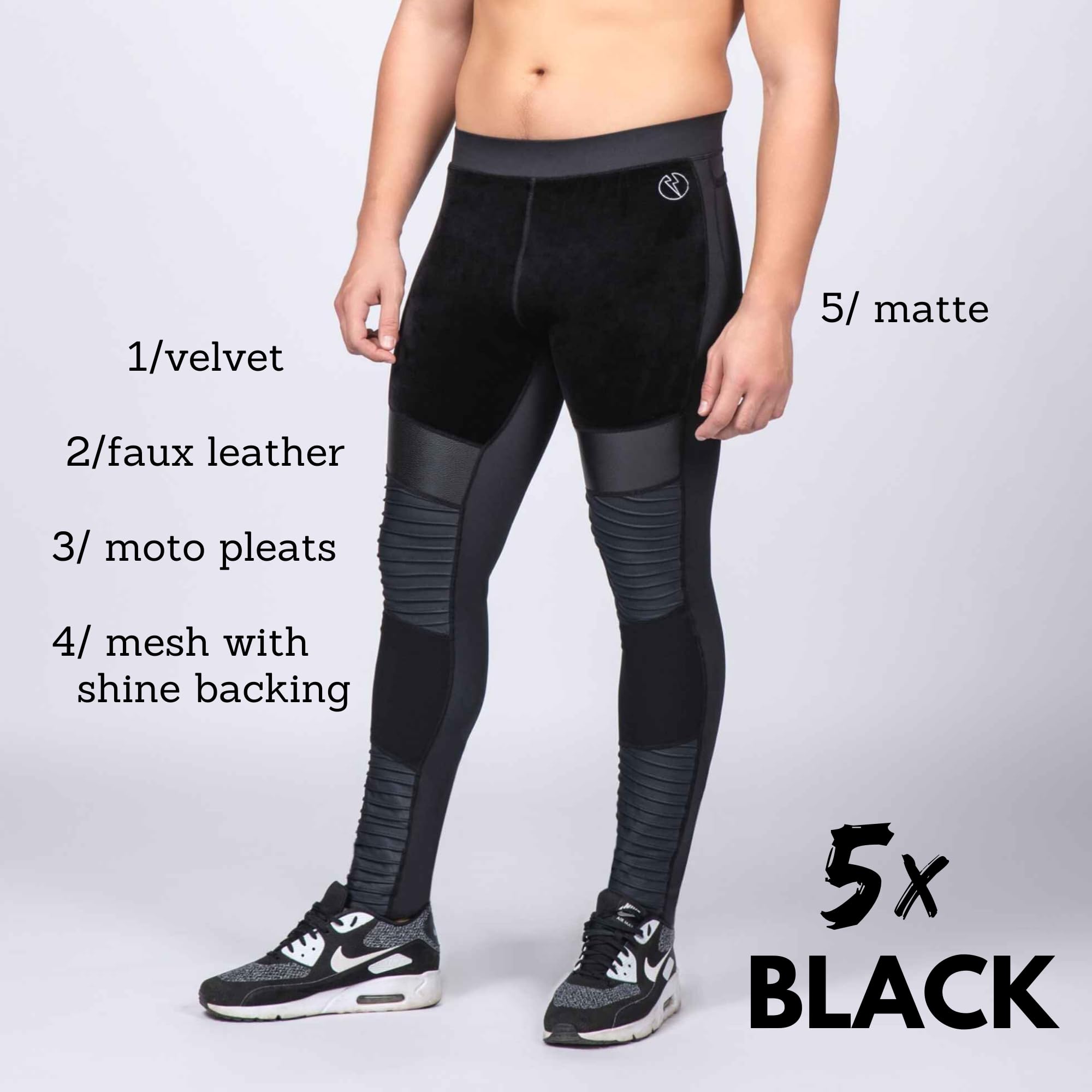 Kapow Meggings Supreme Range - Premium Men's Compression Leggings for Yoga, Gym & Running | Moisture-Wicking Activewear with Pockets | Perfect for Workouts, Sports & Casual Wear