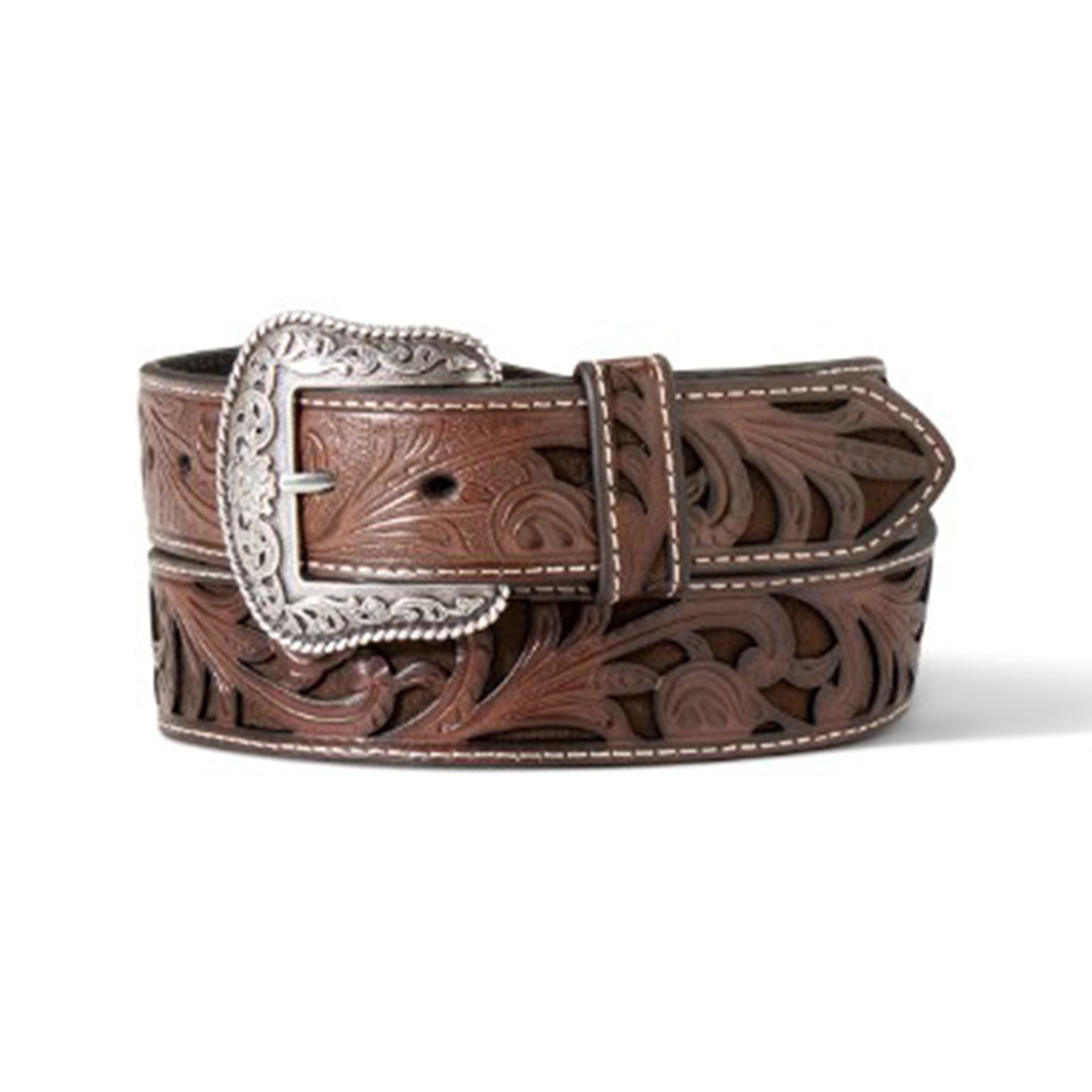 Ariat Women's Floral Buck Lace Belt - Western Style Leather Belt for Cowgirl Boots & Jeans | Perfect for Rodeo, Country Music Festivals & Western Fashion