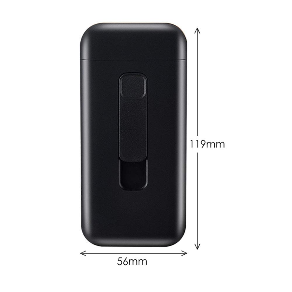 Rechargeable USB Flameless Windproof Electric Lighter & Slim Cigarette Case (20pcs Capacity) - 2-in-1 Portable Design for Travel, Camping, and Outdoor Activities (Gold)
