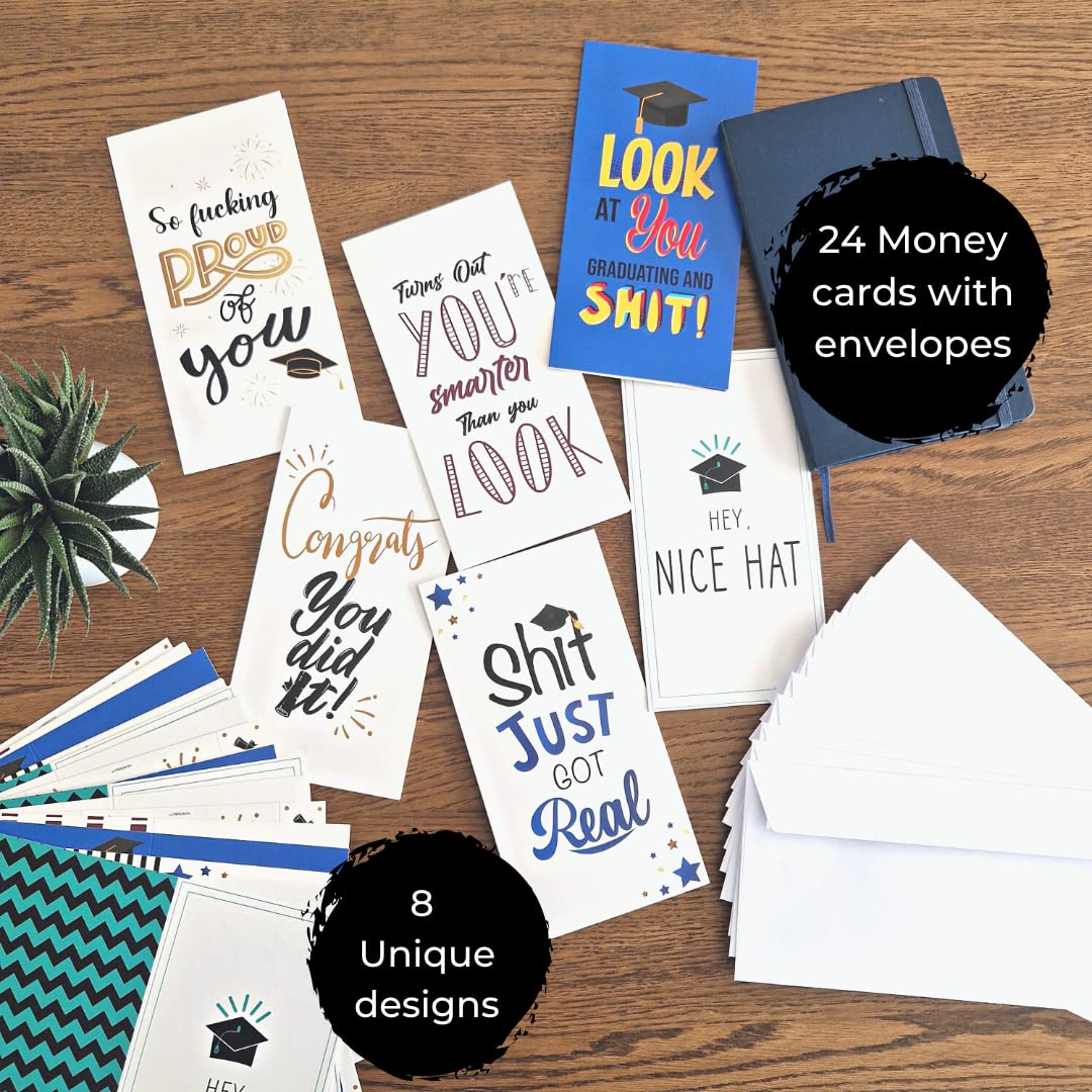 2024 Graduation Money Cards with Envelopes - Bulk Gift Cards for Graduates - Perfect for Graduation Gifts & Celebrations