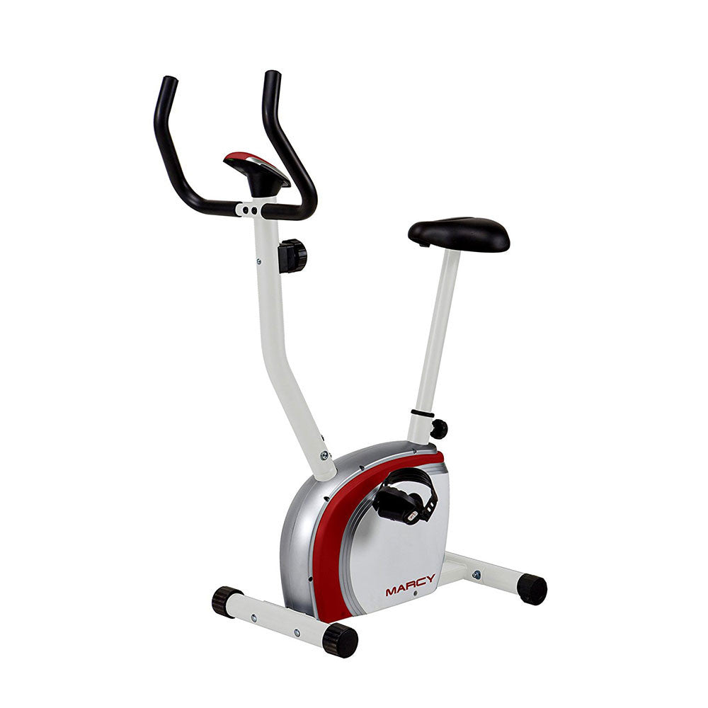 Marcy Upright Exercise Bike NS-908U - Home Gym Cardio Equipment for Indoor Cycling Workouts | Perfect for Small Spaces & Apartment Fitness