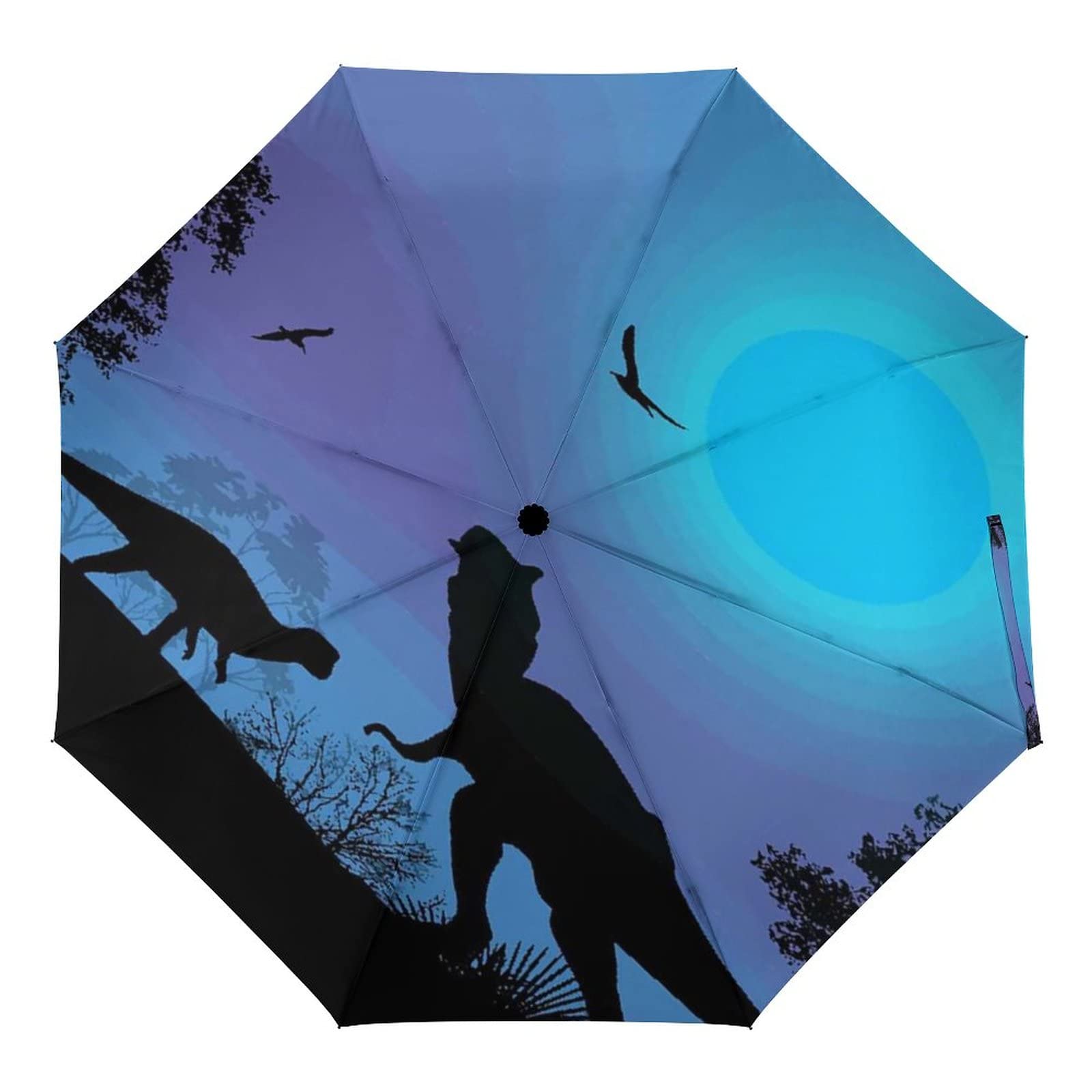 Rose Gold Glitter Marble 8-Rib Windproof Compact Travel Umbrella - Auto Open/Close, Waterproof & Portable for Women & Men | Perfect for Commuting, Beach, Hiking & Outdoor Activities