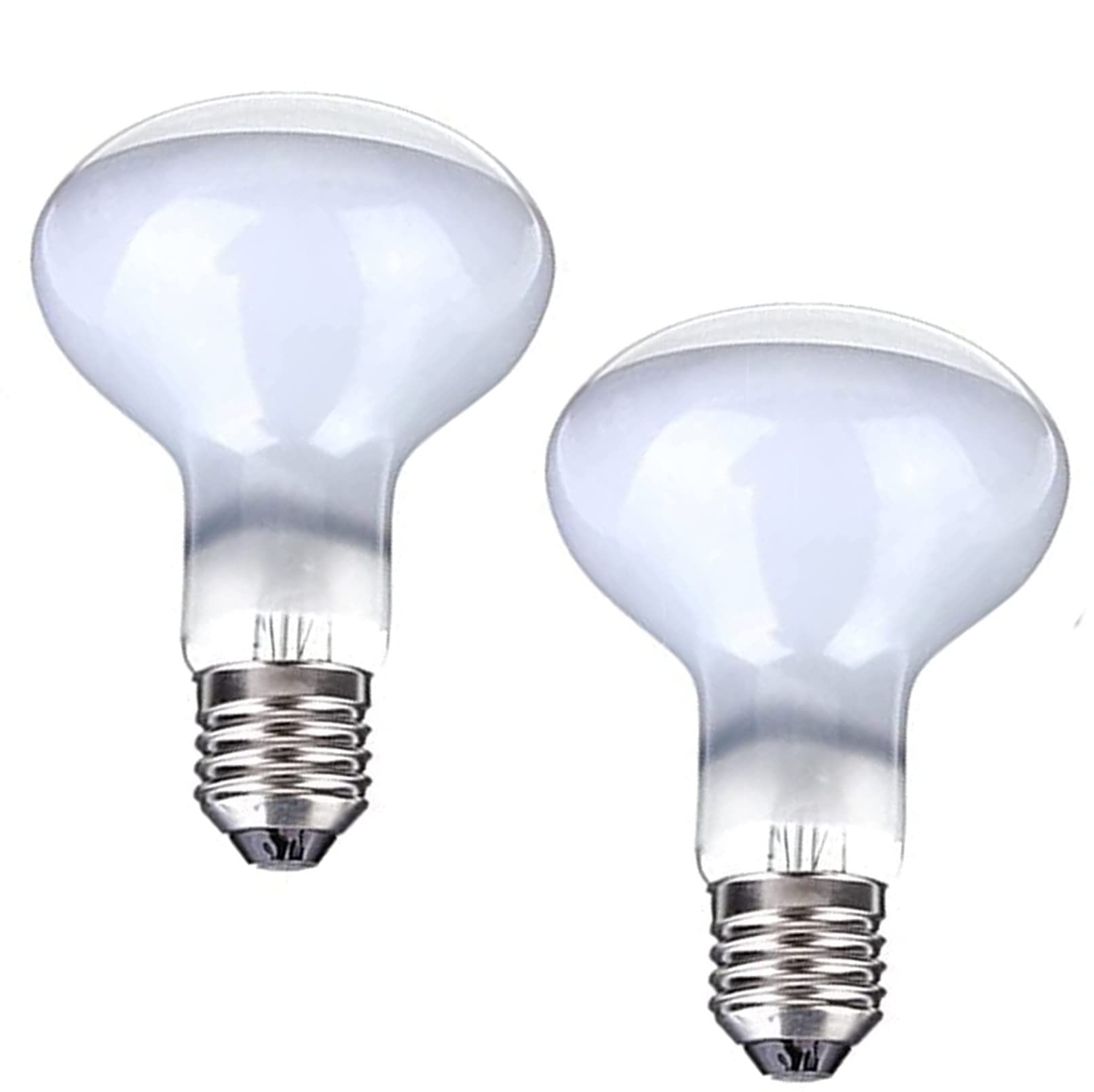 2-Pack 75W Reptile Heat Lamp Basking Bulb - E26 Base 110V UVA Daylight Heating Lamp for Bearded Dragons, Turtles, Lizards & Chicken Coops | Glass Enclosure Heater for Terrariums & Aquariums (Perfect for Basking Areas & Nighttime Warmth)