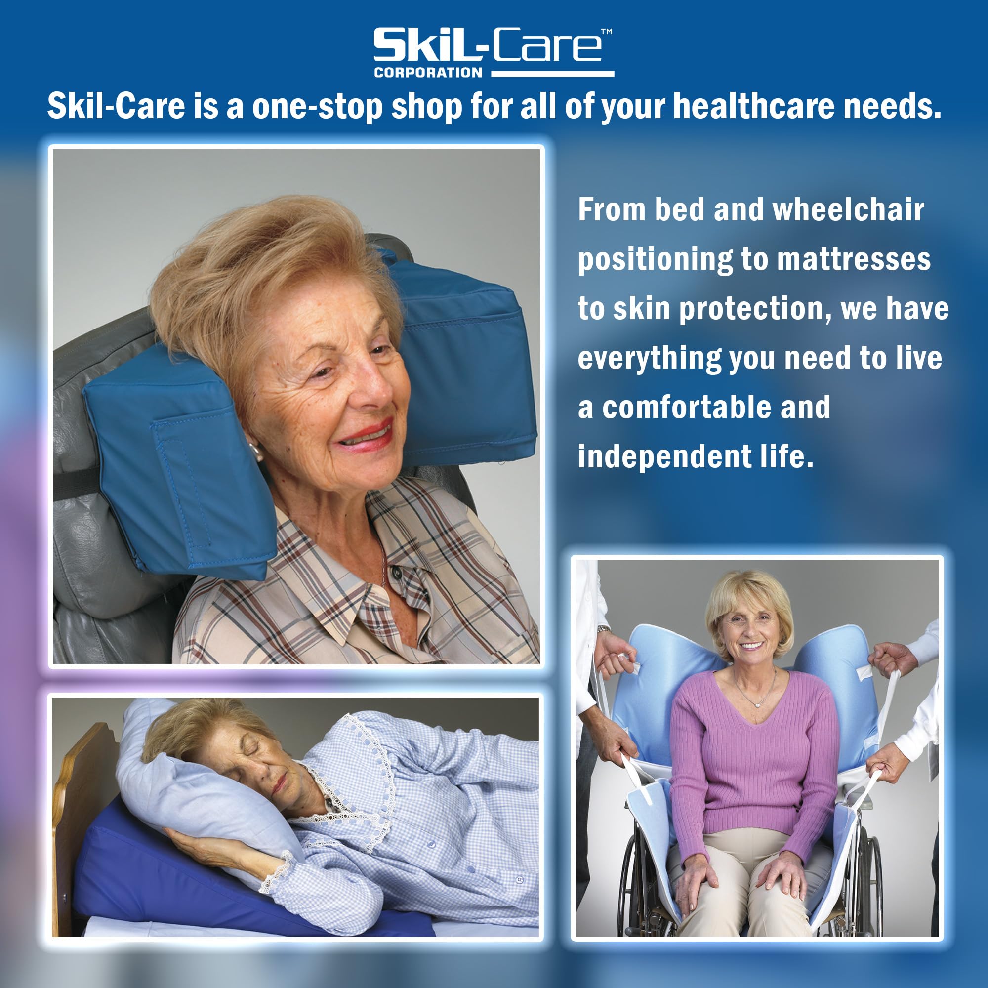 Skil-Care Thru-View Vinyl Bed Rail Pads - 60 Inch Long with Large Window for Enhanced Visibility & Safety | Easy Wipe-Clean Surface | Pair (401017) | Ideal for Elderly Care, Hospital Beds & Home Safety Use