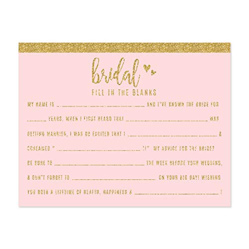 Cards Fill in the Blanks Advice for Bride to Be