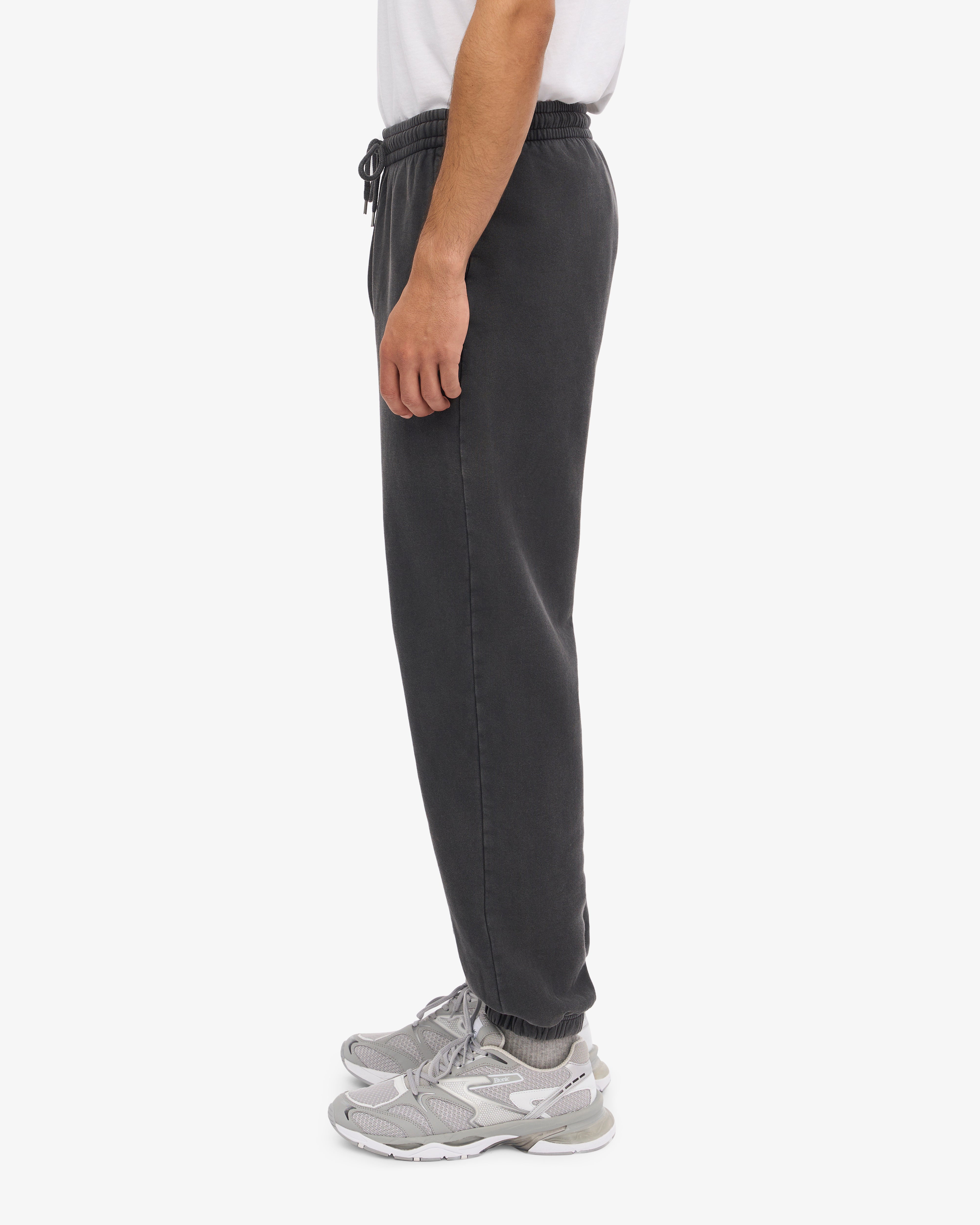 Organic Cotton Sweatpants for Women & Men - Faded Black | Comfortable Lounge Pants for Yoga, Running & Home Wear
