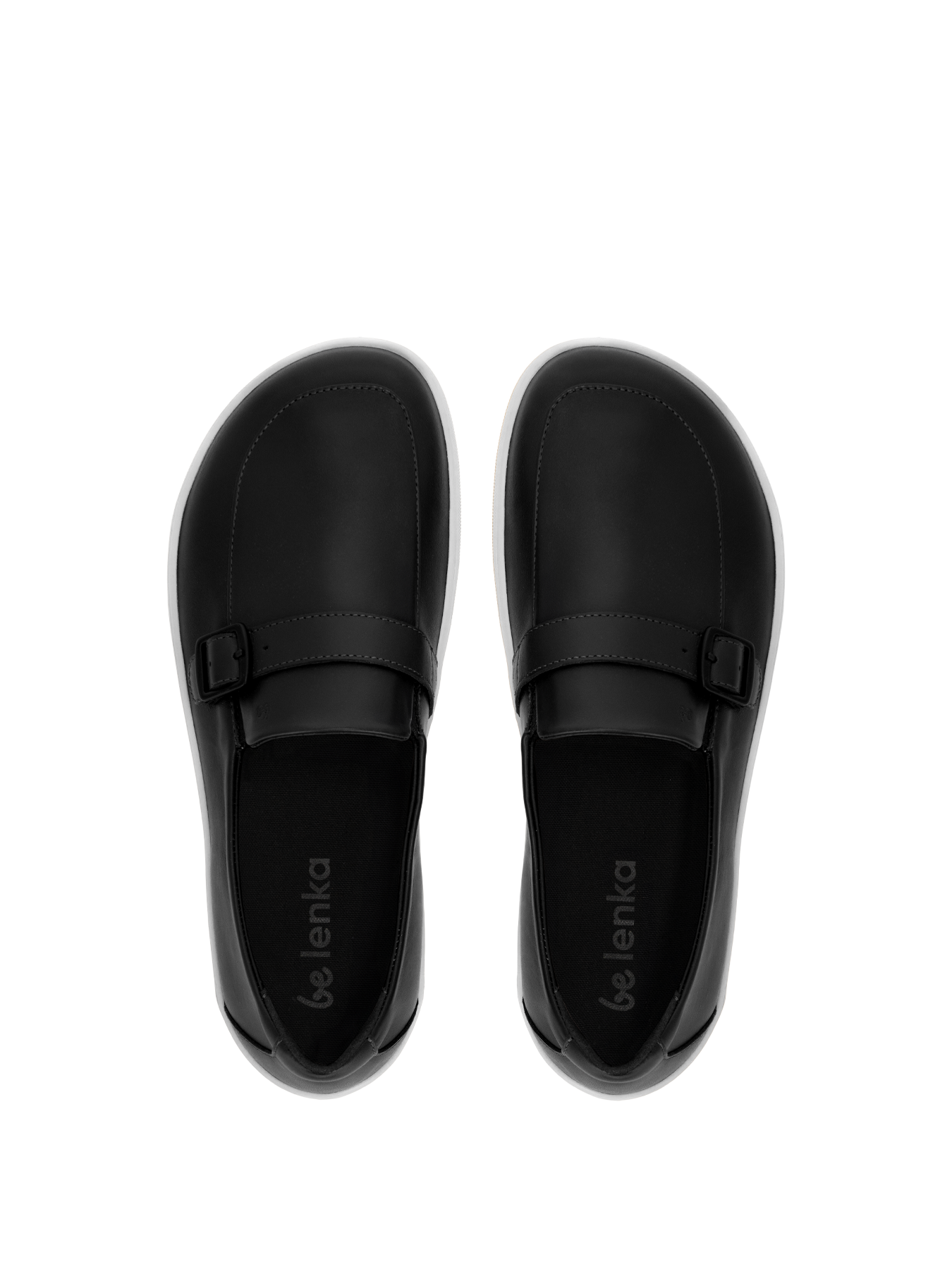 Barefoot Moccasins for Men - Be Lenka Amadeus Black & White Minimalist Shoes | Comfortable Indoor & Outdoor Walking, Yoga, and Casual Wear