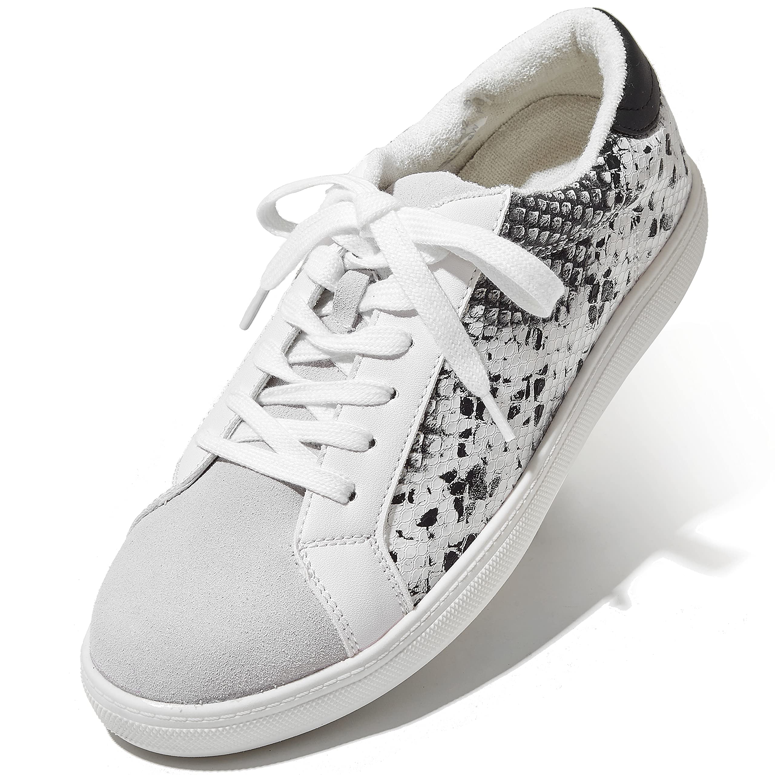 DailyShoes Platform Slip-On Sneakers for Women - Round Toe Low Cut Thick Sole Comfortable Ballet Flats - Perfect for Walking, Work, Casual Outfits & Skateboarding