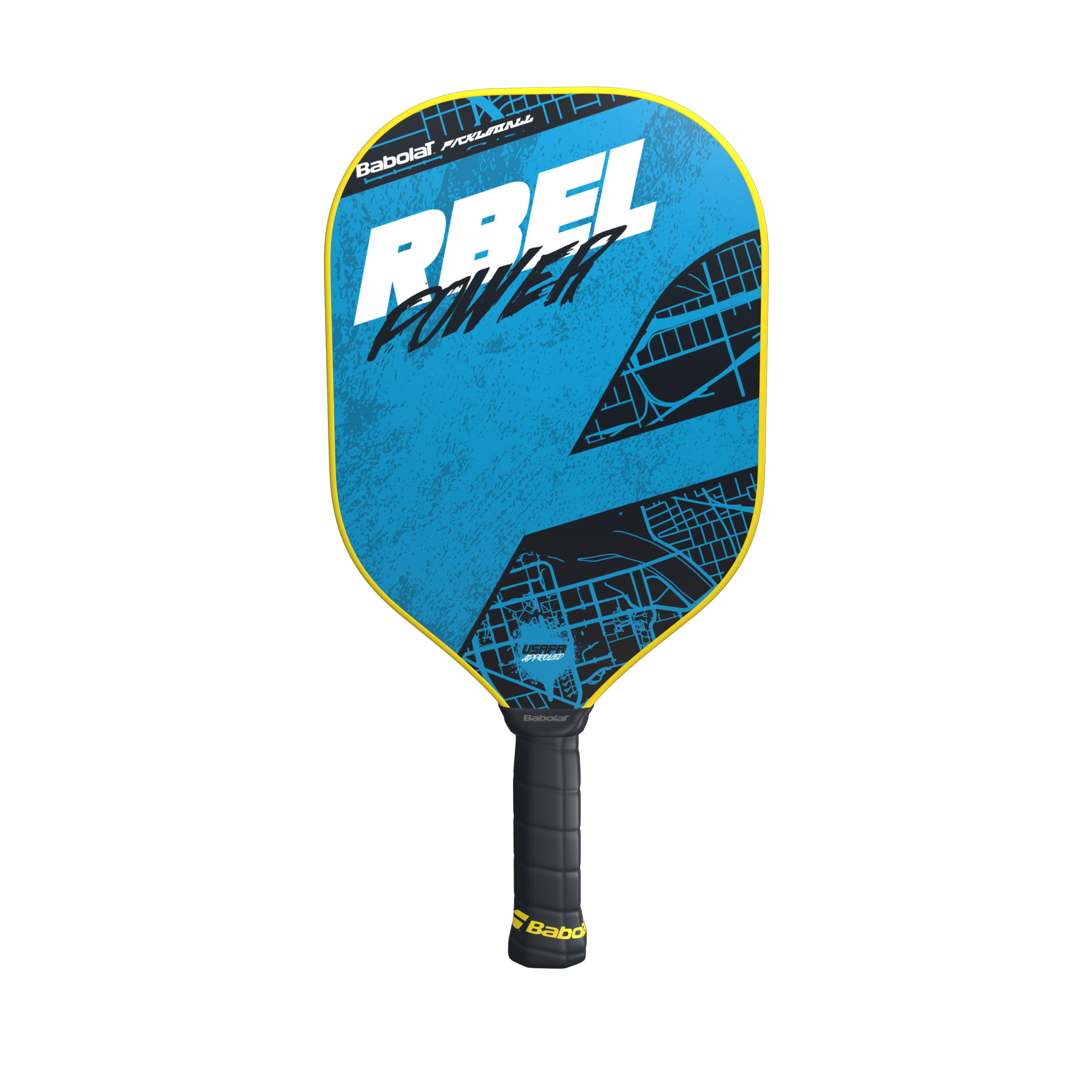 Babolat REBEL Power Pickleball Paddle - Carbon Fiber Face & Comfort Grip - Perfect for Competitive Play & Outdoor Games