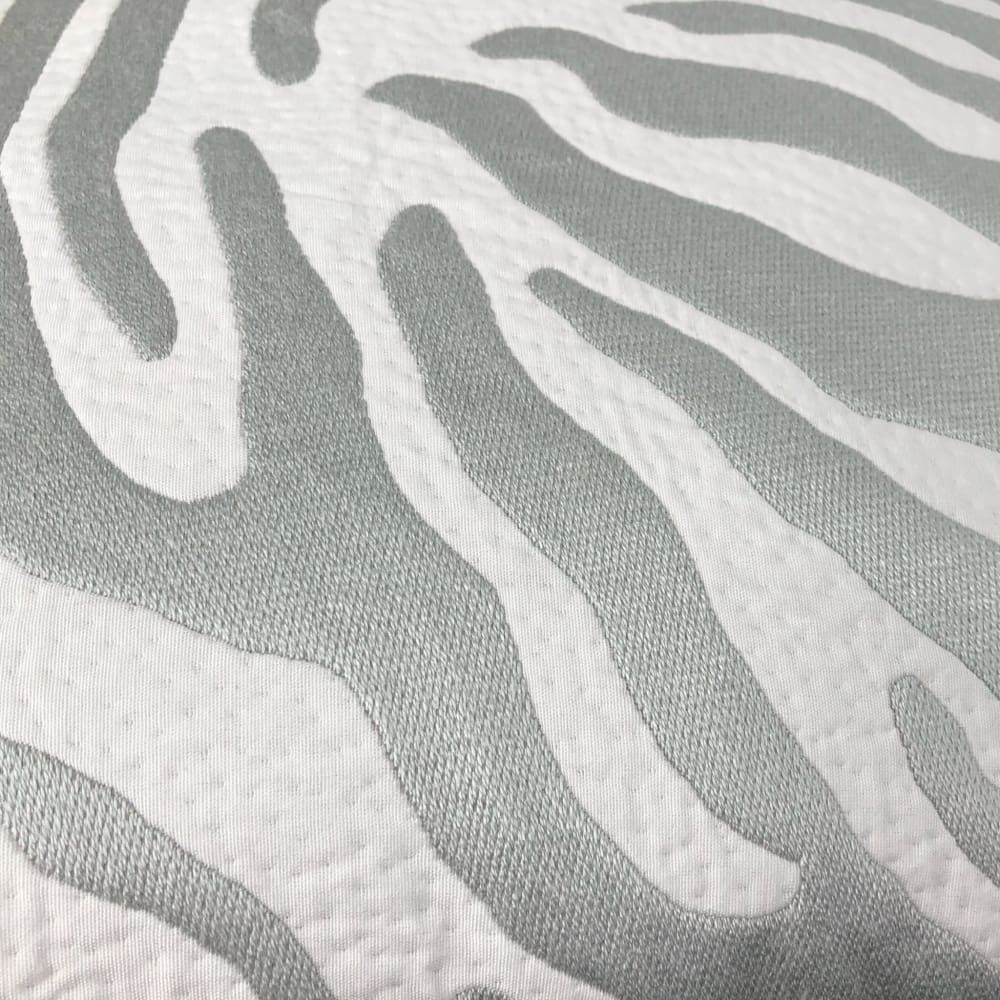 Premium Zahar Silver Gray & Cream Tiger Stripe Pillow Cover - Soft Decorative Throw Pillow Case for Sofa, Bed, Couch - 18x18 Inches Home Decor Accent