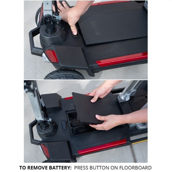 Golden Technologies Buzzaround Carry On Folding Mobility Scooter GB120 - Lightweight Portable Electric Scooter for Seniors & Adults - Perfect for Travel, Shopping & Outdoor Activities
